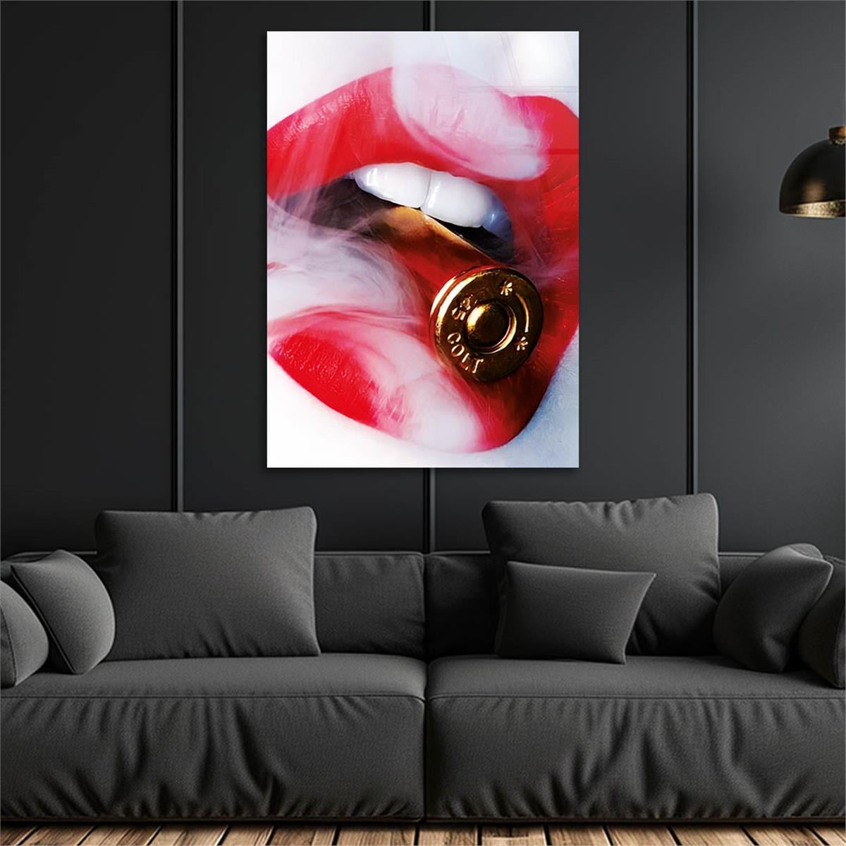 Kunst Thema auf bedrucktem Glas