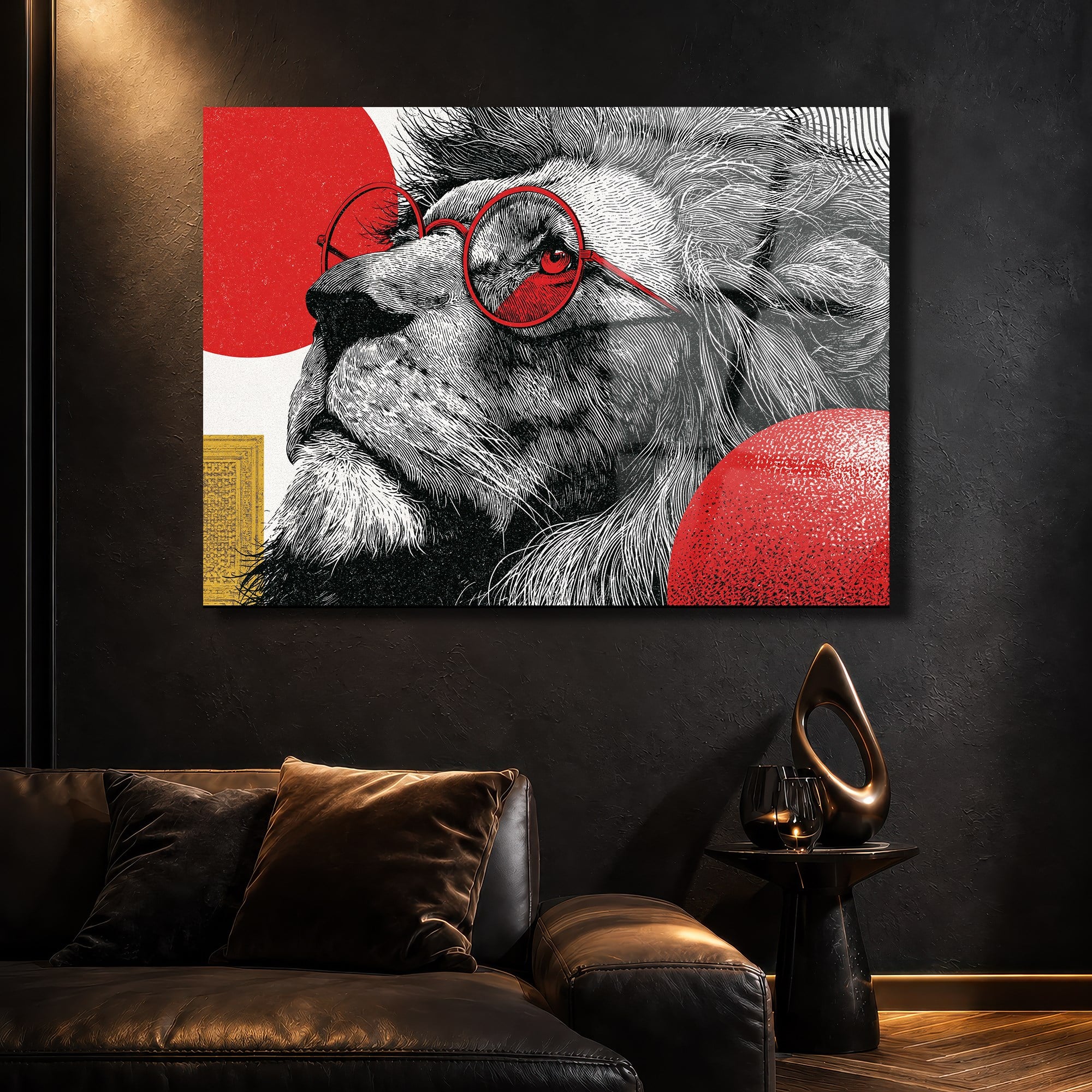 Kunst Thema auf bedrucktem Glas 572