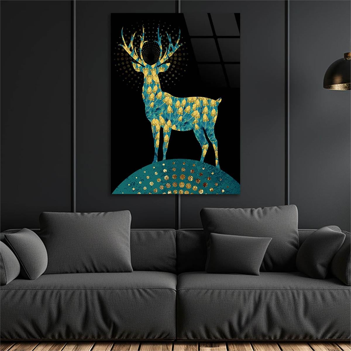 Vertical Tempered Glasss Wall Arts Art-Themed226