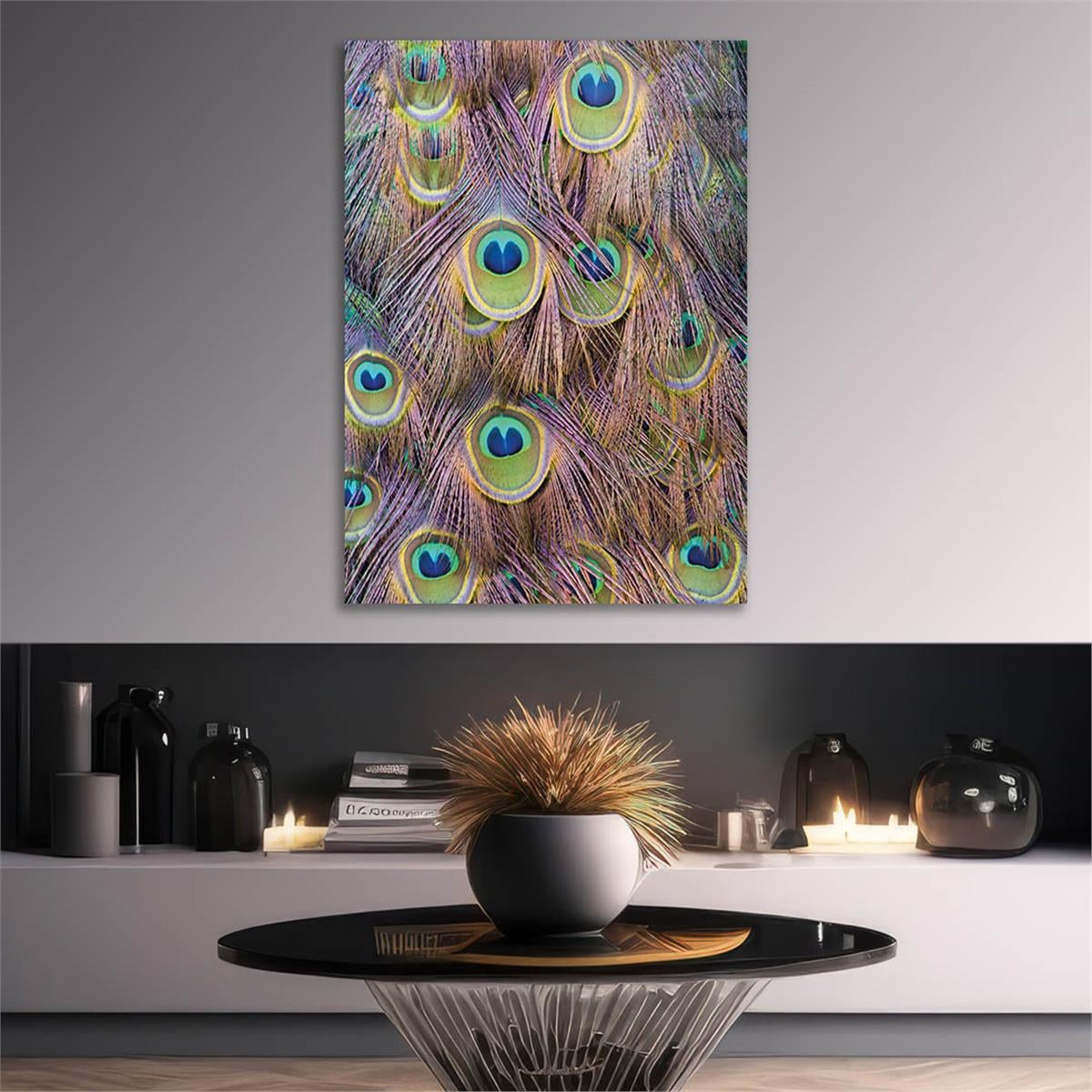 Vertical Tempered Glasss Wall Arts Natured-Themed166