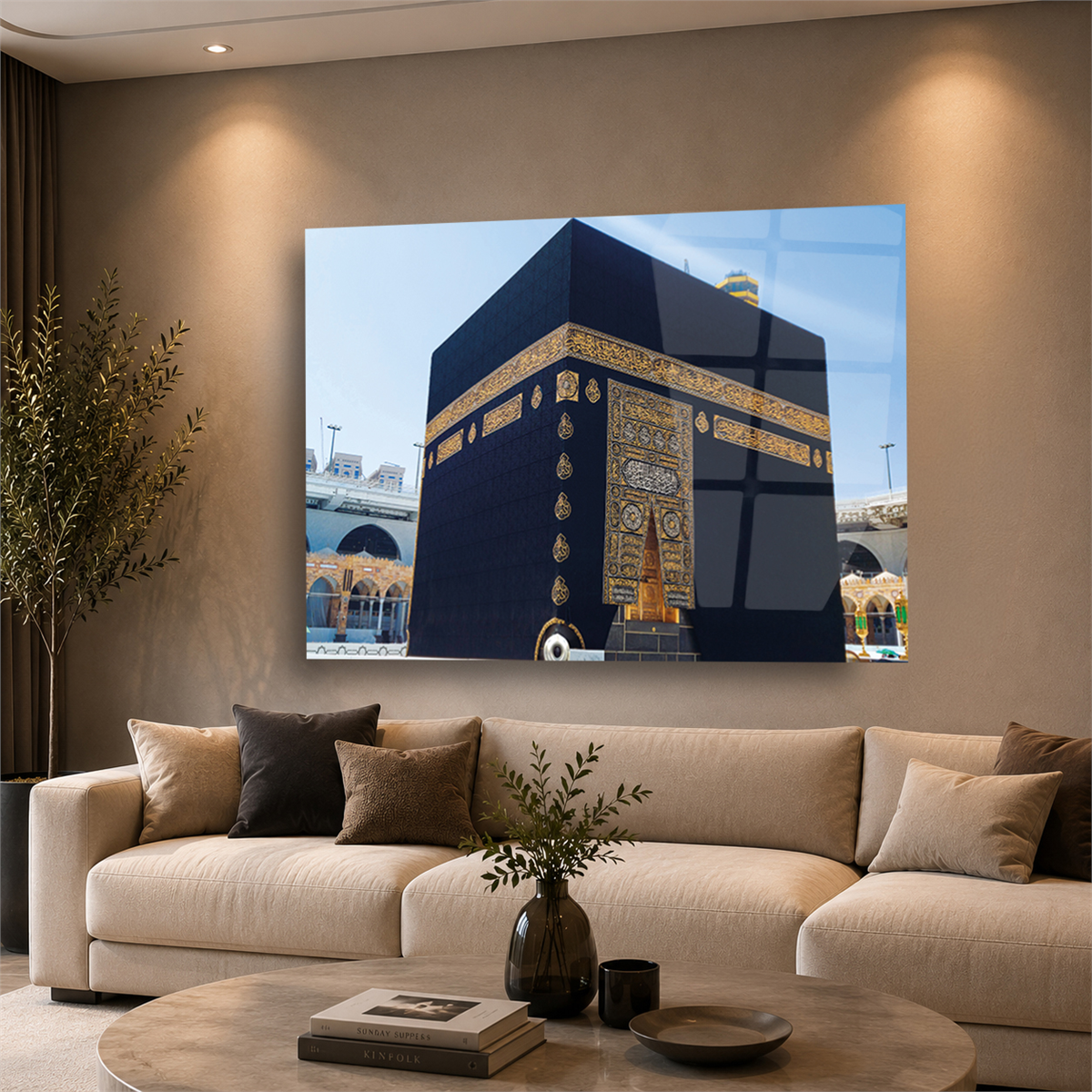 Ka’bah op glazen print caaba Glasschilderij kaaba Gehard Glasschilderij