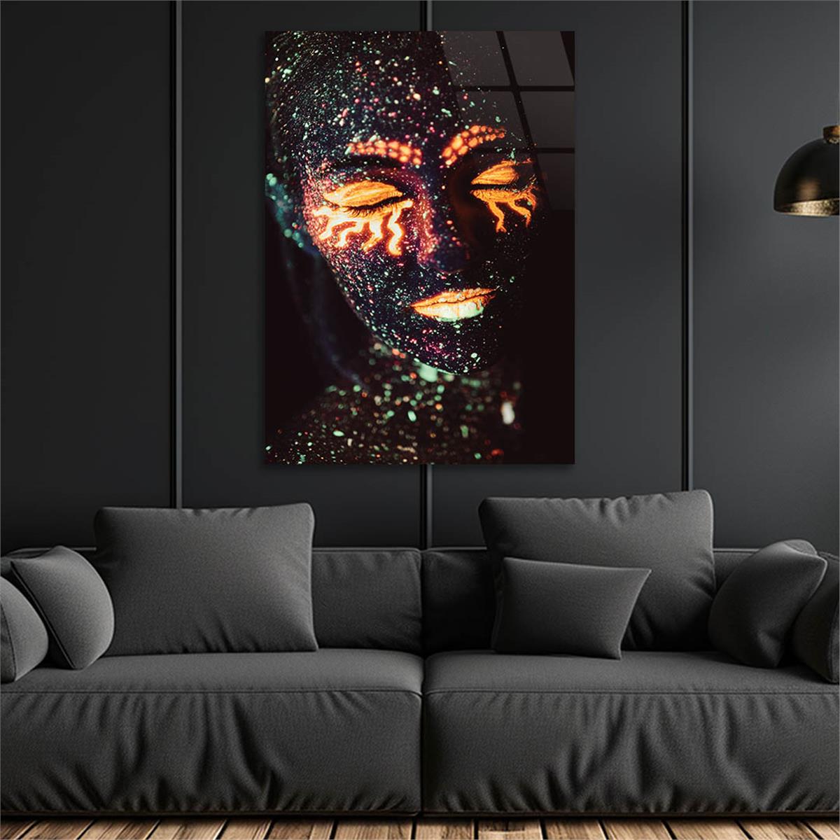 Kunst Thema auf bedrucktem Glas 313