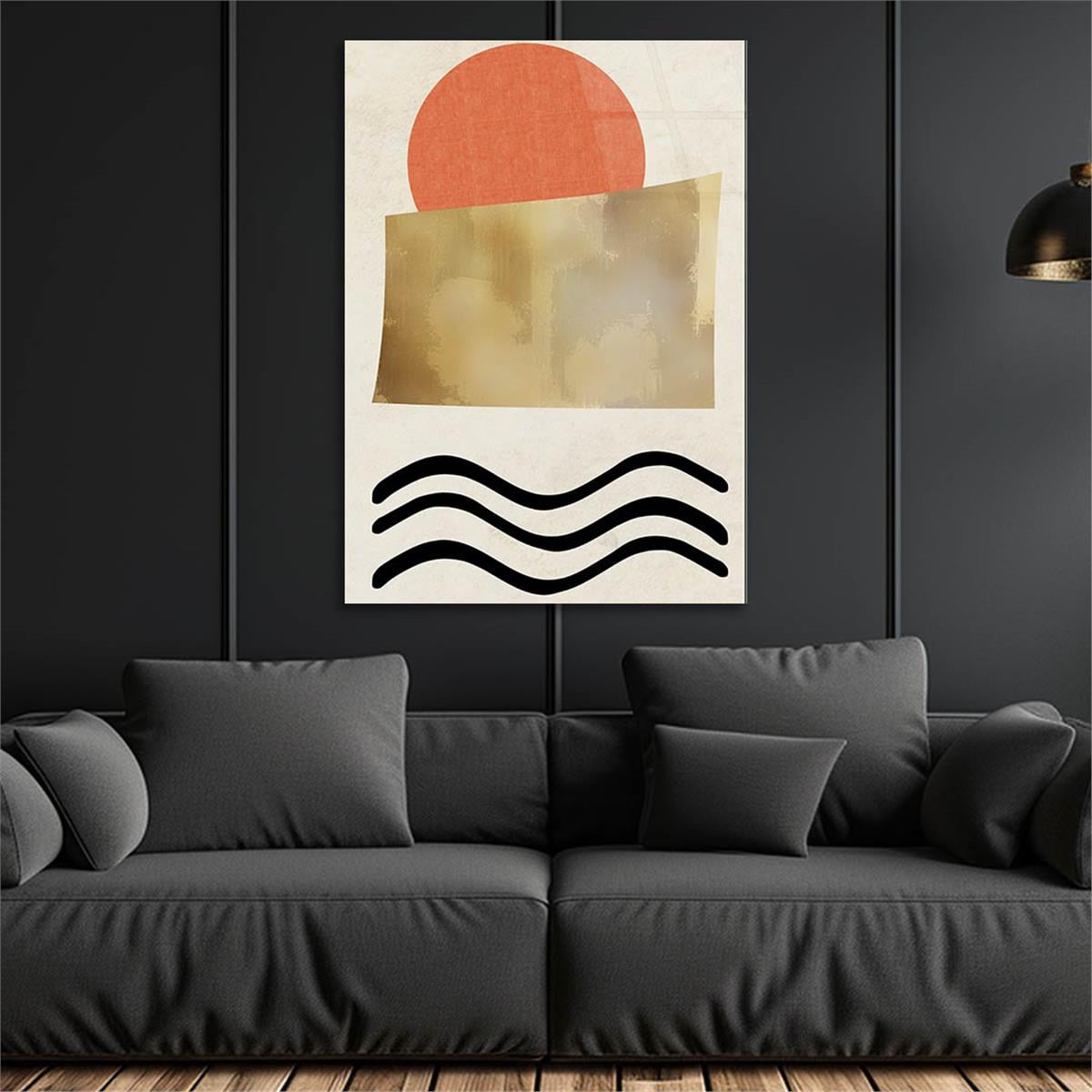 Vertical Tempered Glasss Wall Arts Art-Themed275