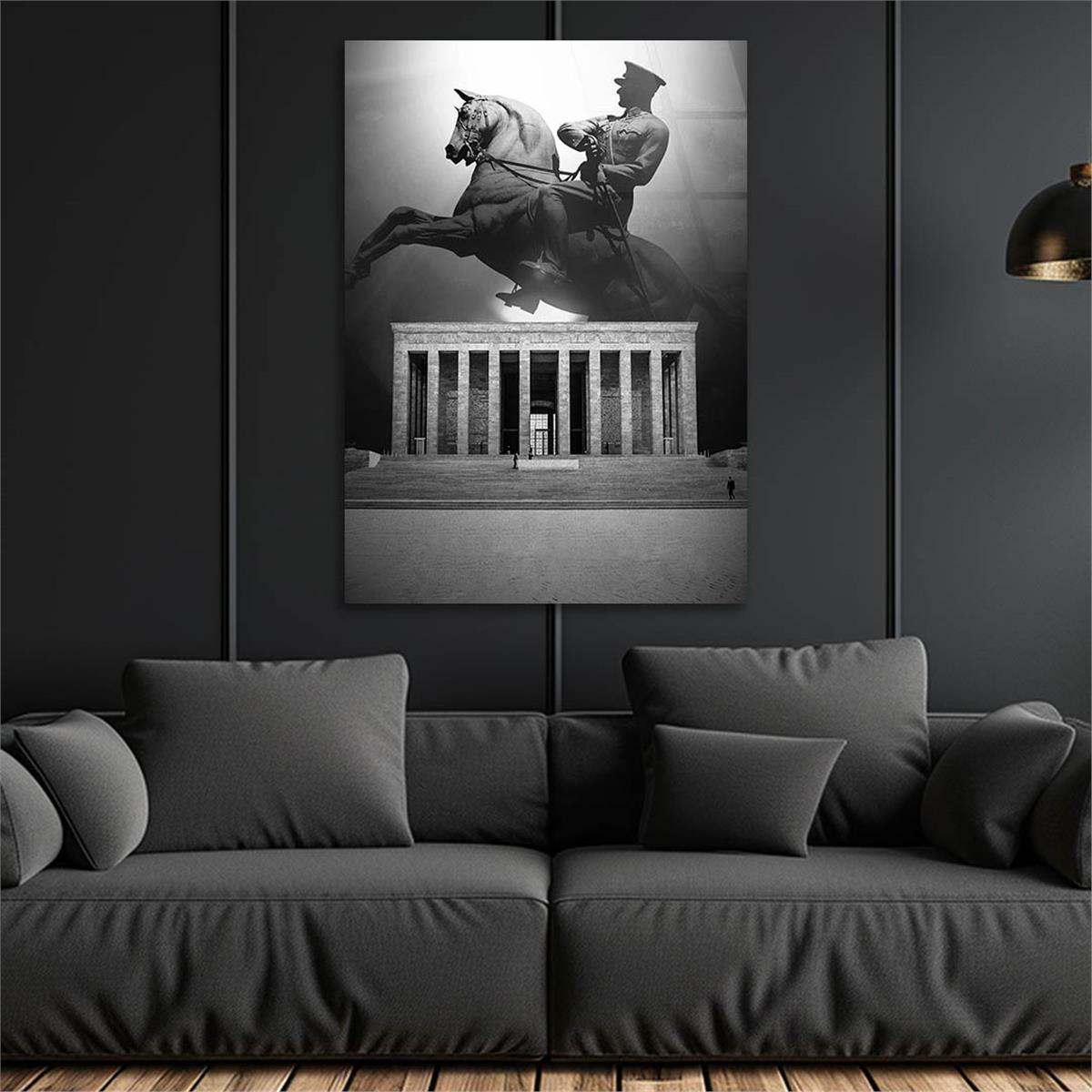 Dikey VatanTemalı Cam Tablo 173