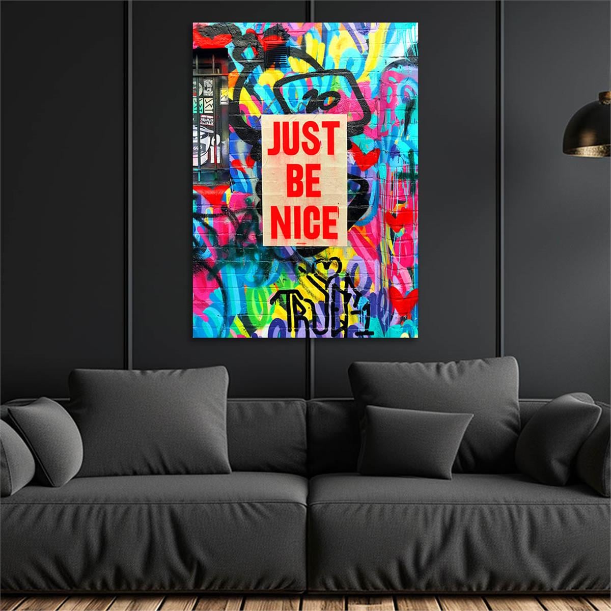 Dikey Sanat Temalı Cam Tablo 379