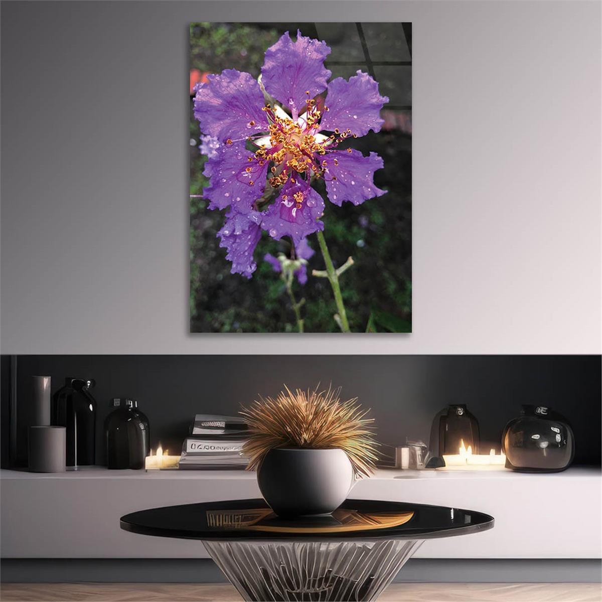 Thema Natur auf bedrucktem Glas