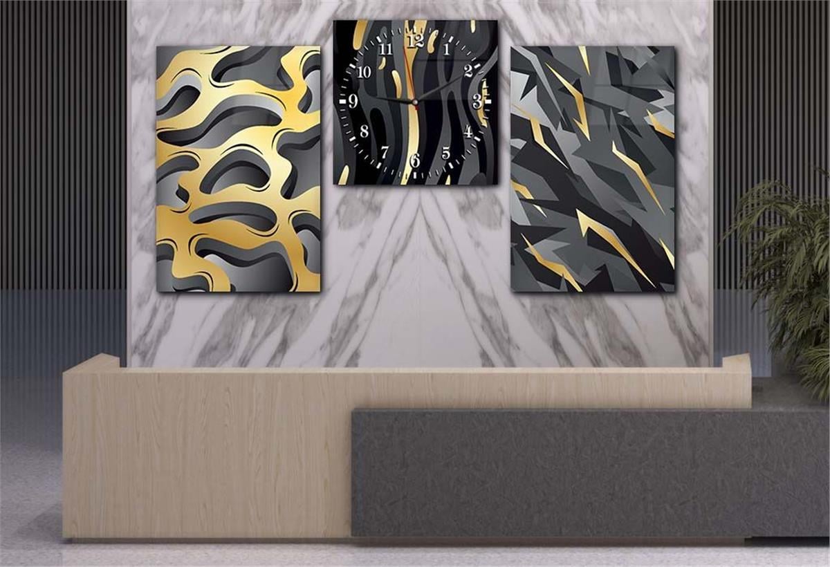 Ensemble de Tableaux et d’orloge 2 pièces sur le thème de l’art
