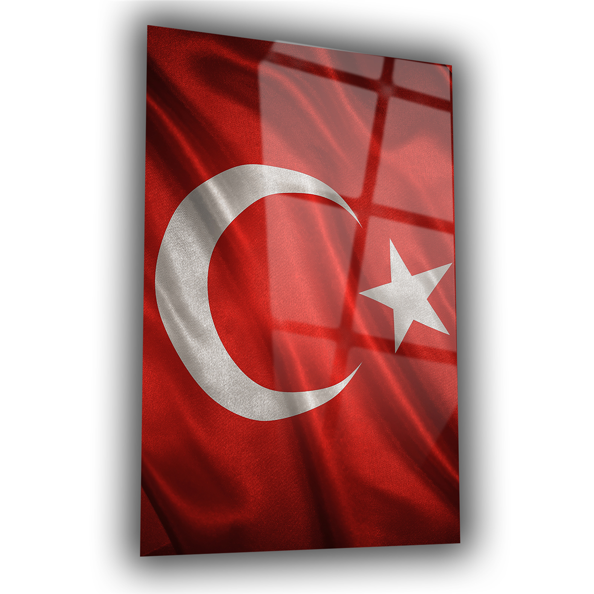 Dikey VatanTemalı Cam Tablo 166
