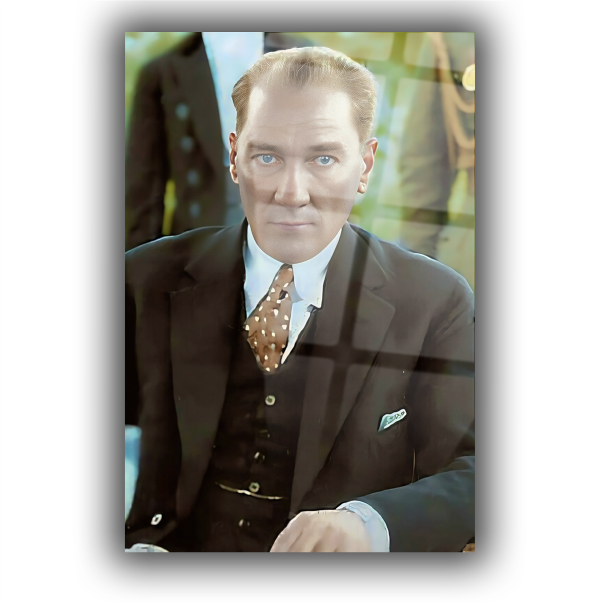 Dikey VatanTemalı Cam Tablo 226