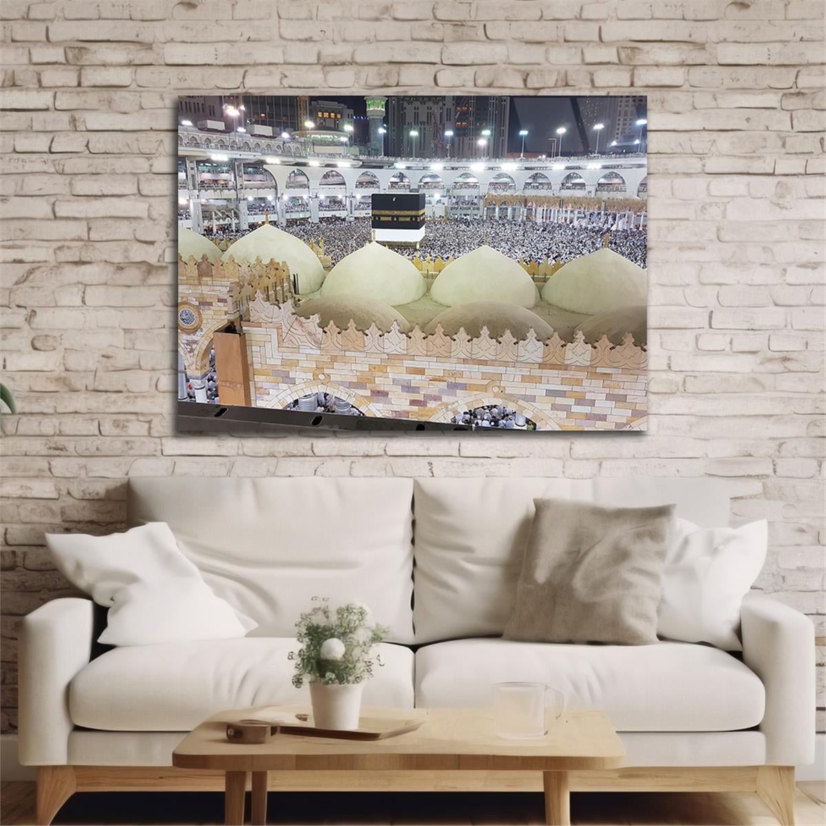 Ka’bah  on Glass Print Caaba Glass Wall Art Kaaba Tempered Glass Wall Art