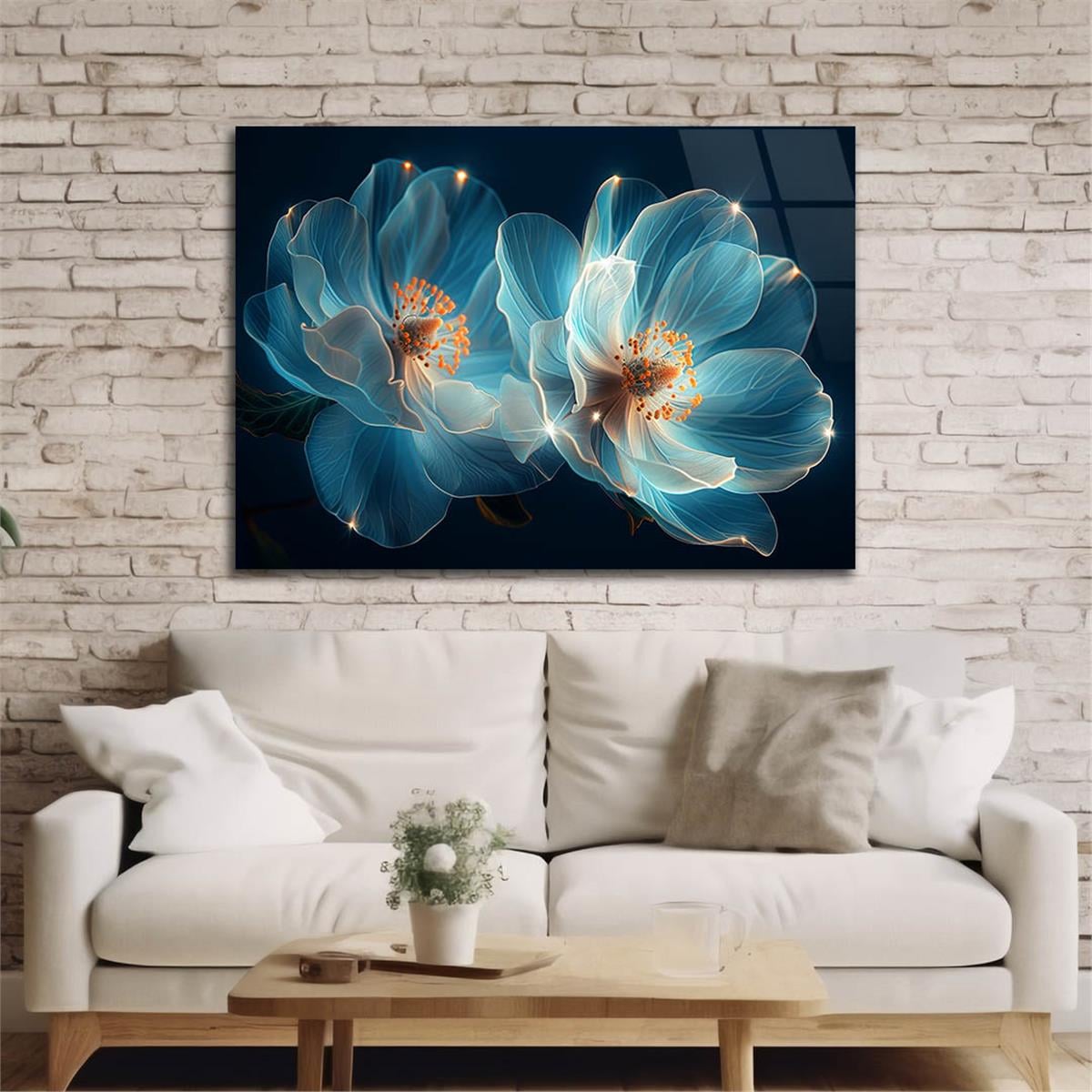 Horizontal Art-Themed Tempered Glass Wall Art 464
