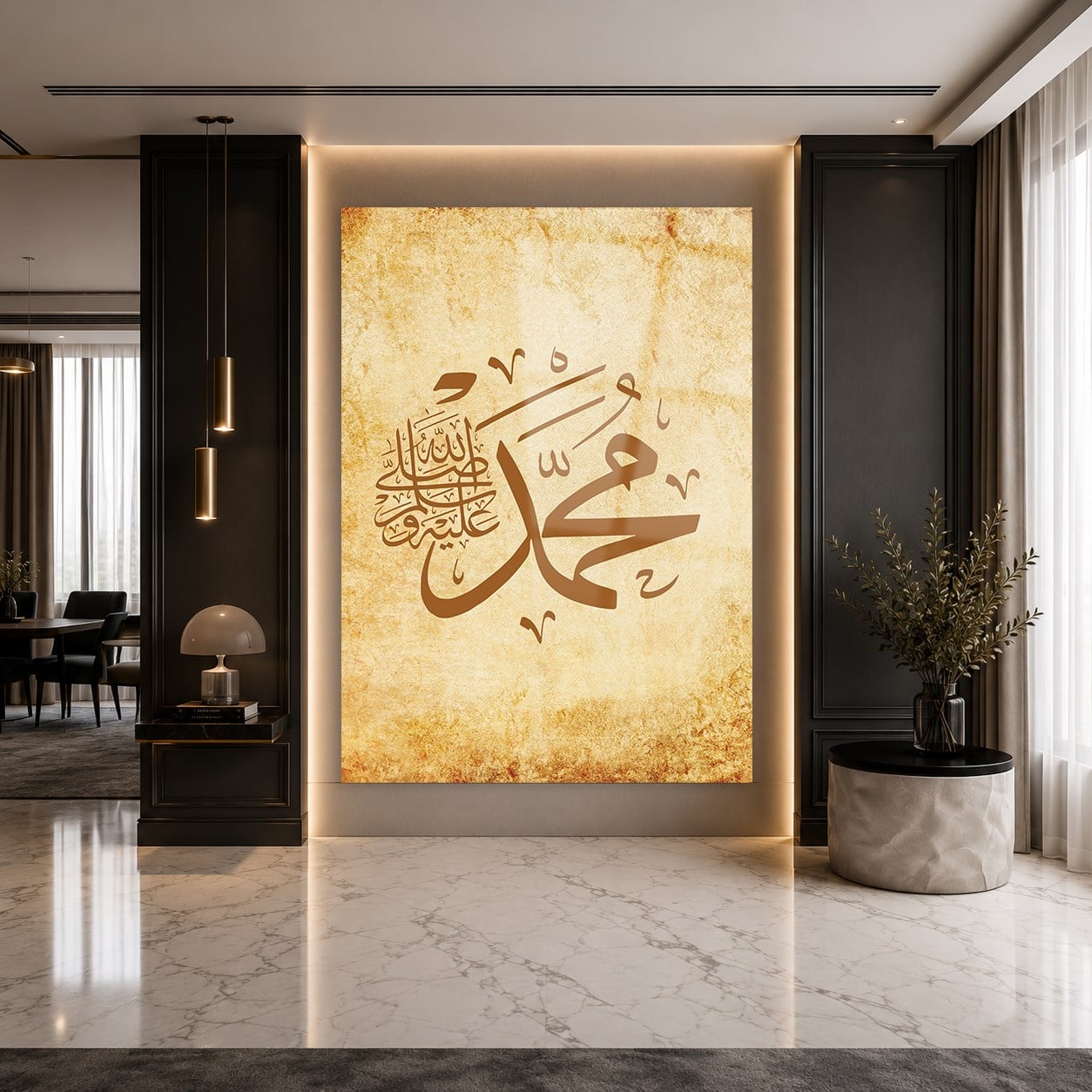 لوح زجاجي ديني