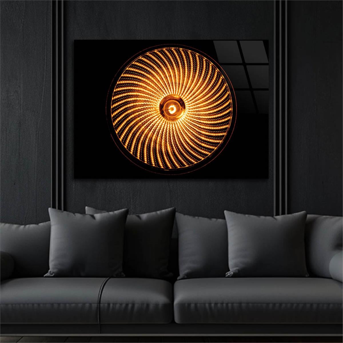Kunst Thema auf bedrucktem Glas
