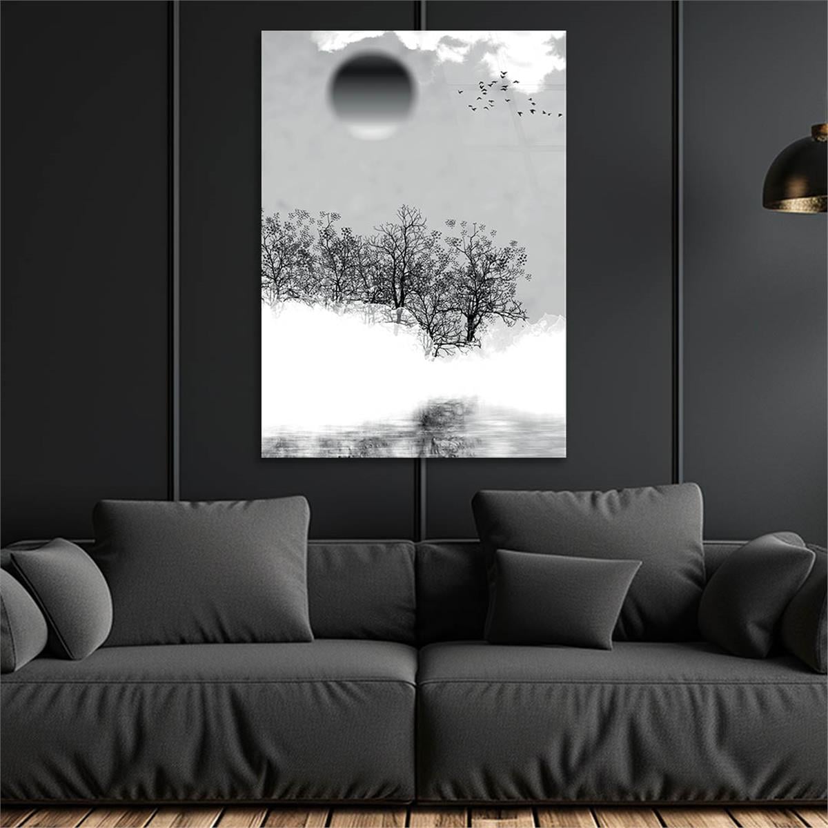 Kunst Thema auf bedrucktem Glas