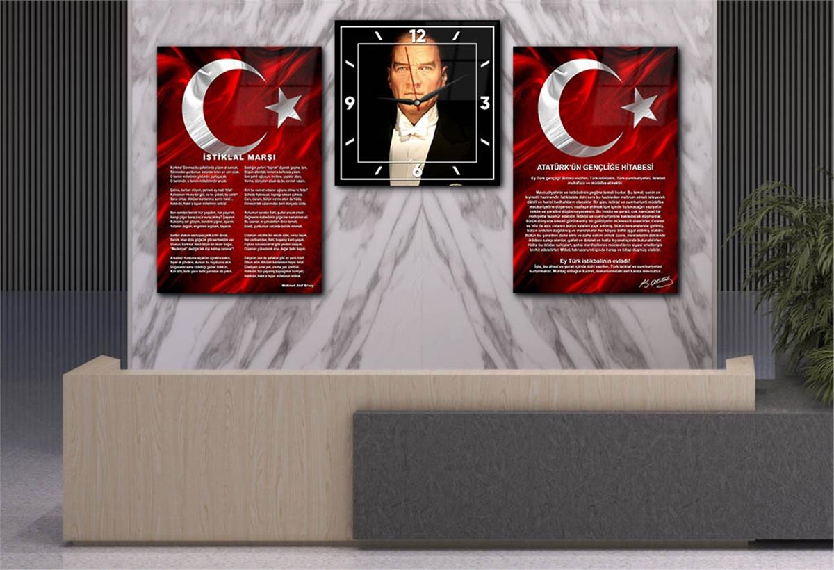 Vatan Temalı Saatli Set 049