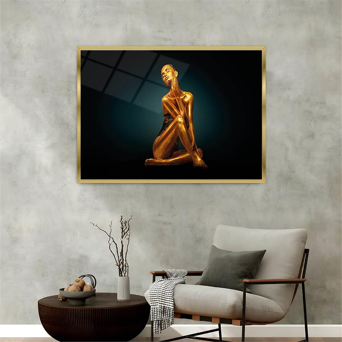 Aluminum-Framed Art-Themed Tempered Glass Wall Art 100