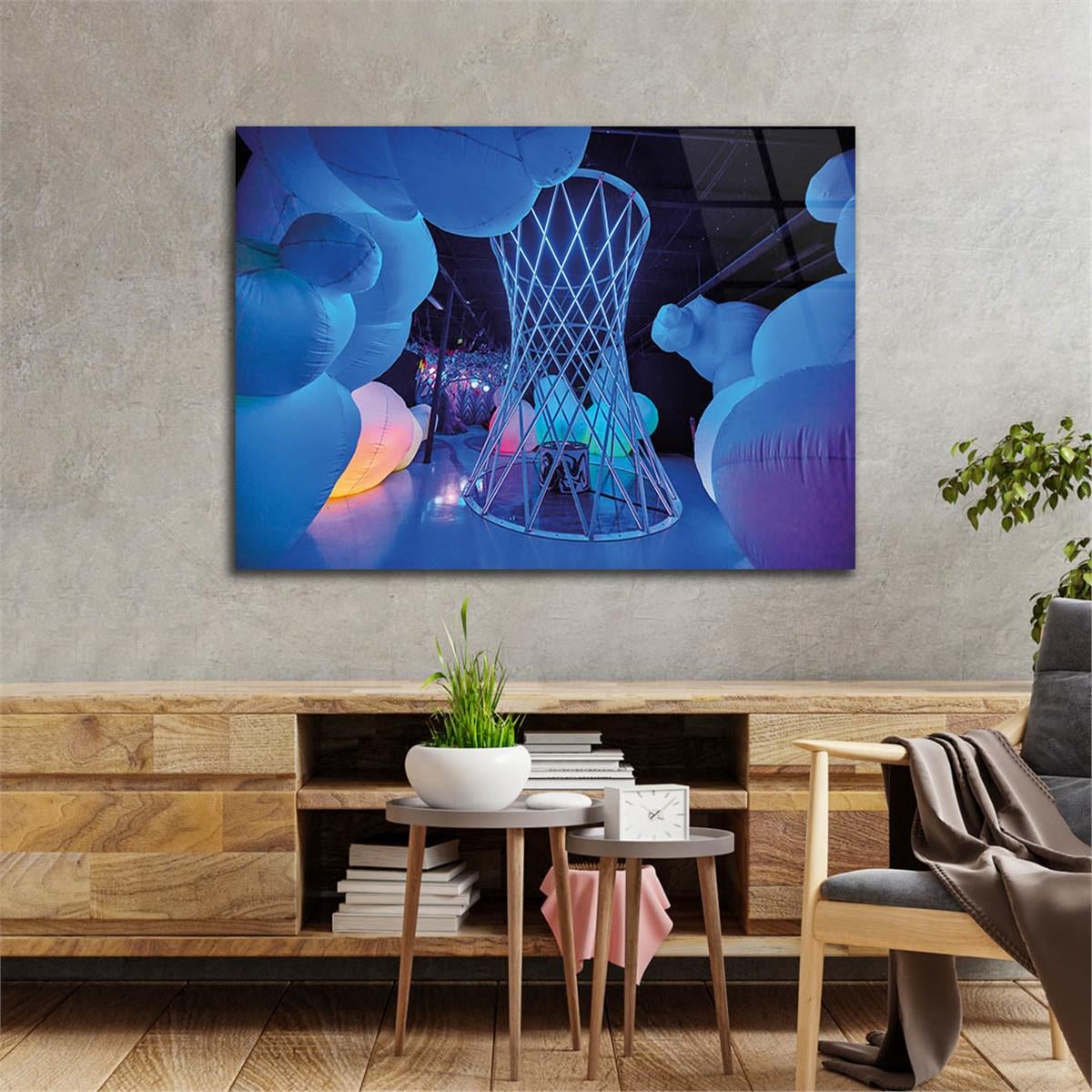 Horizontal Art-Themed Tempered Glass Wall Art 247