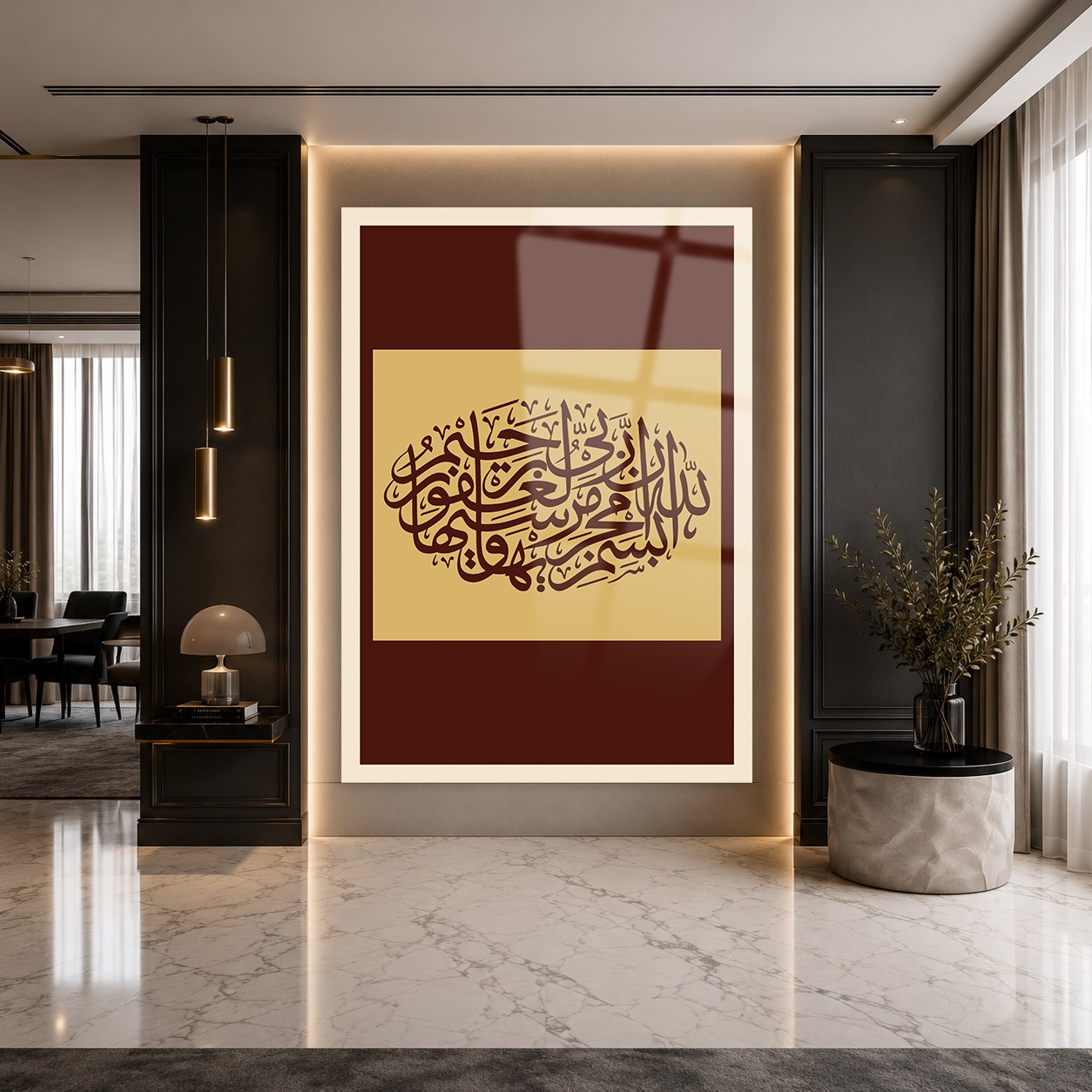لوح زجاجي ديني
