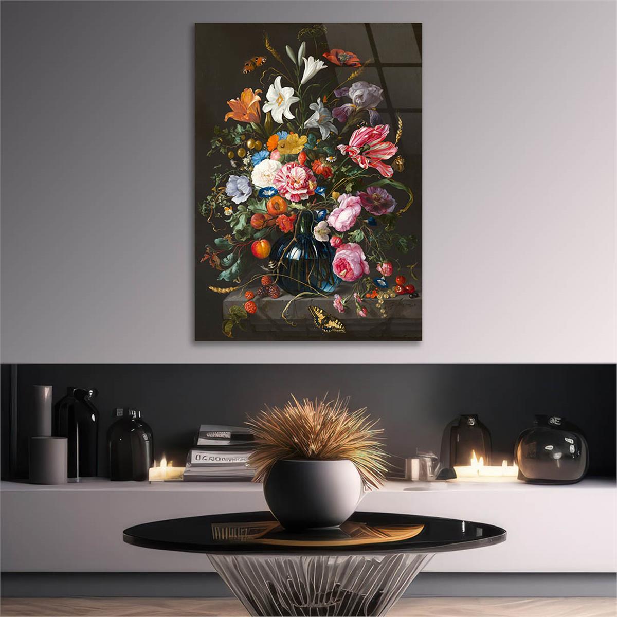 Kunst Thema auf bedrucktem Glas