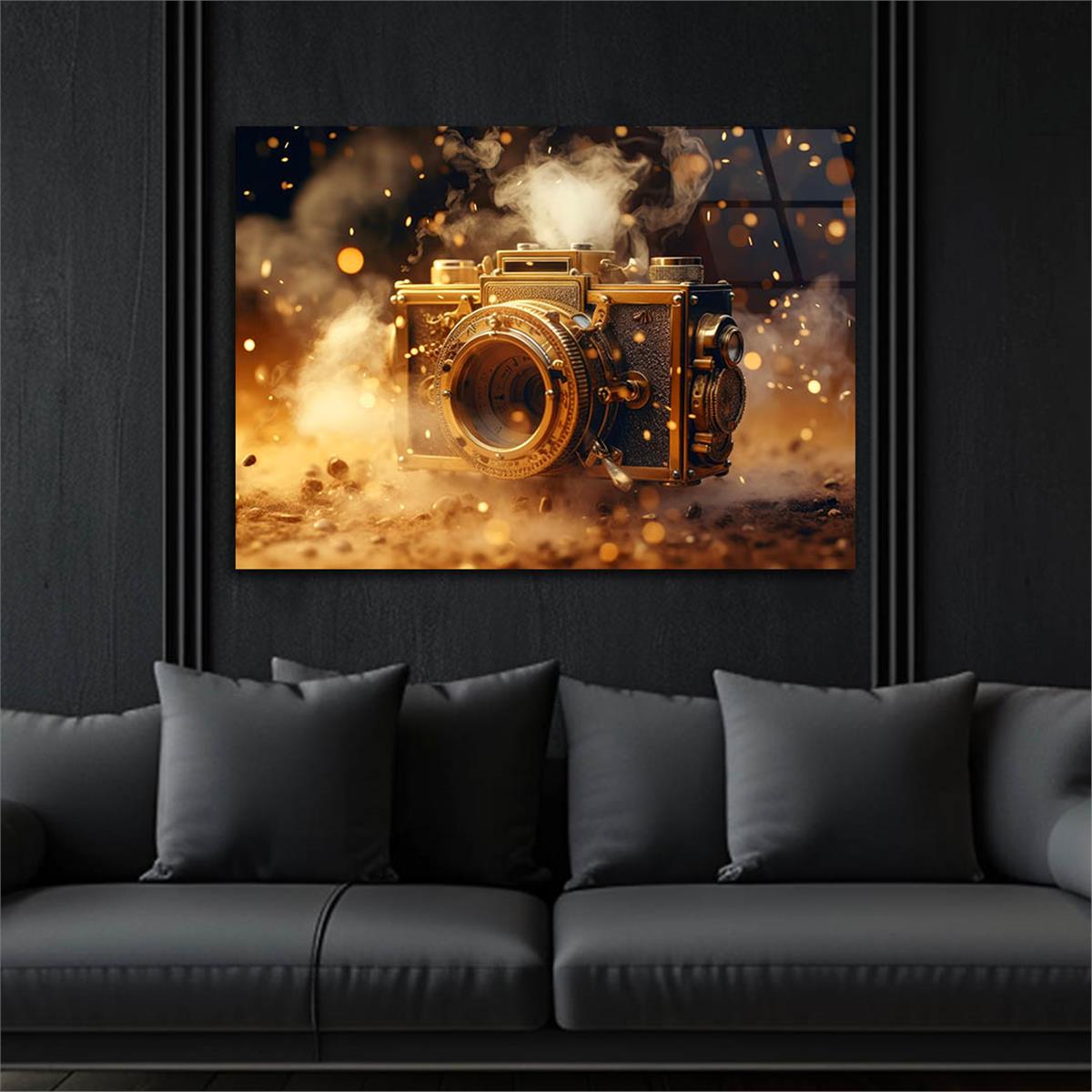Horizontal Art-Themed Tempered Glass Wall Art 490