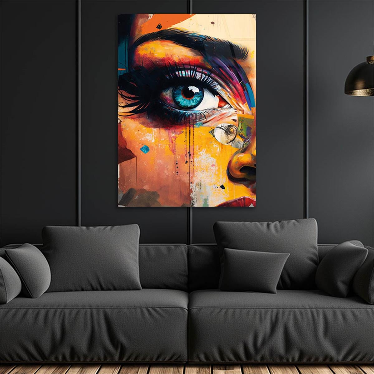 Vertical Tempered Glasss Wall Arts Art-Themed247