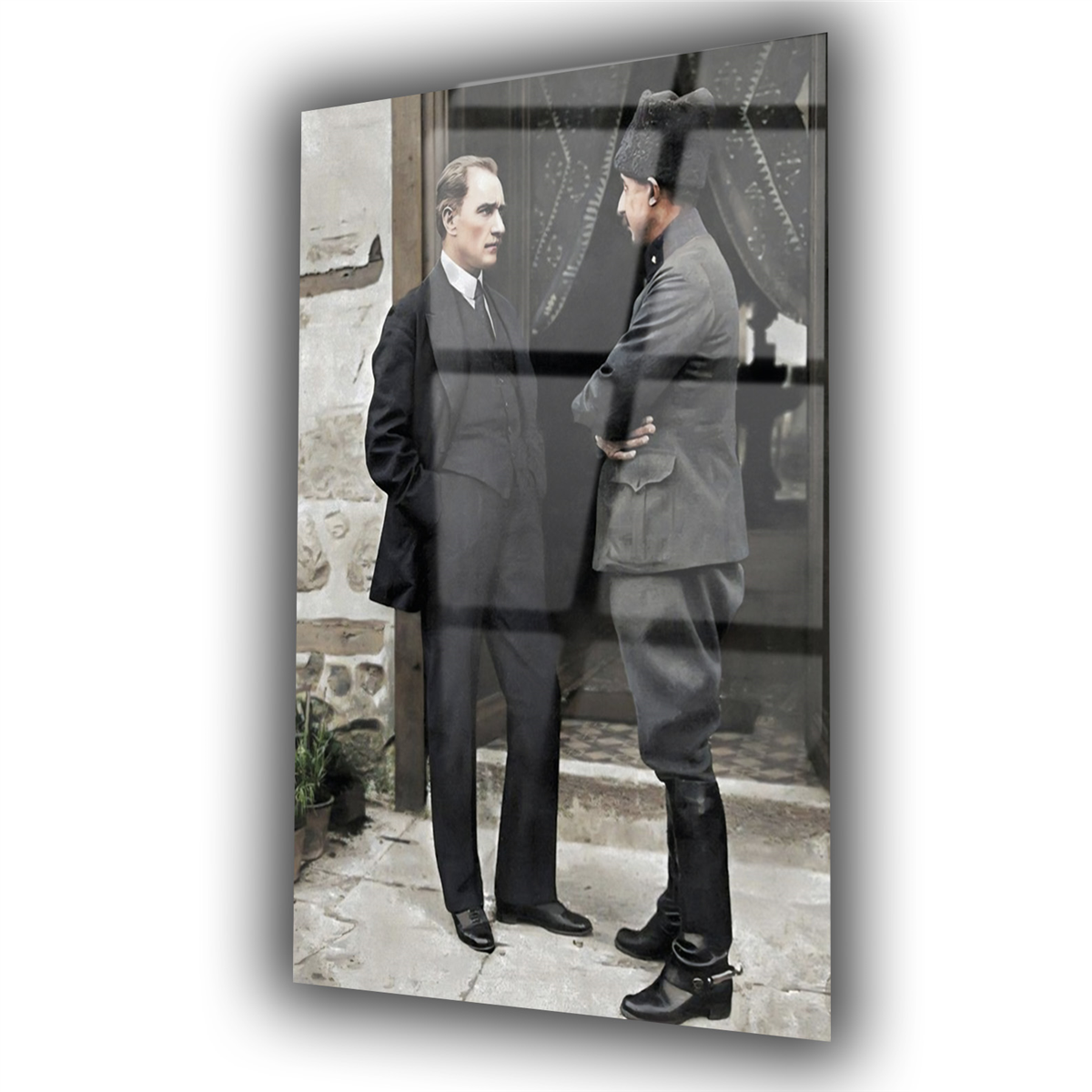 Dikey VatanTemalı Cam Tablo 222