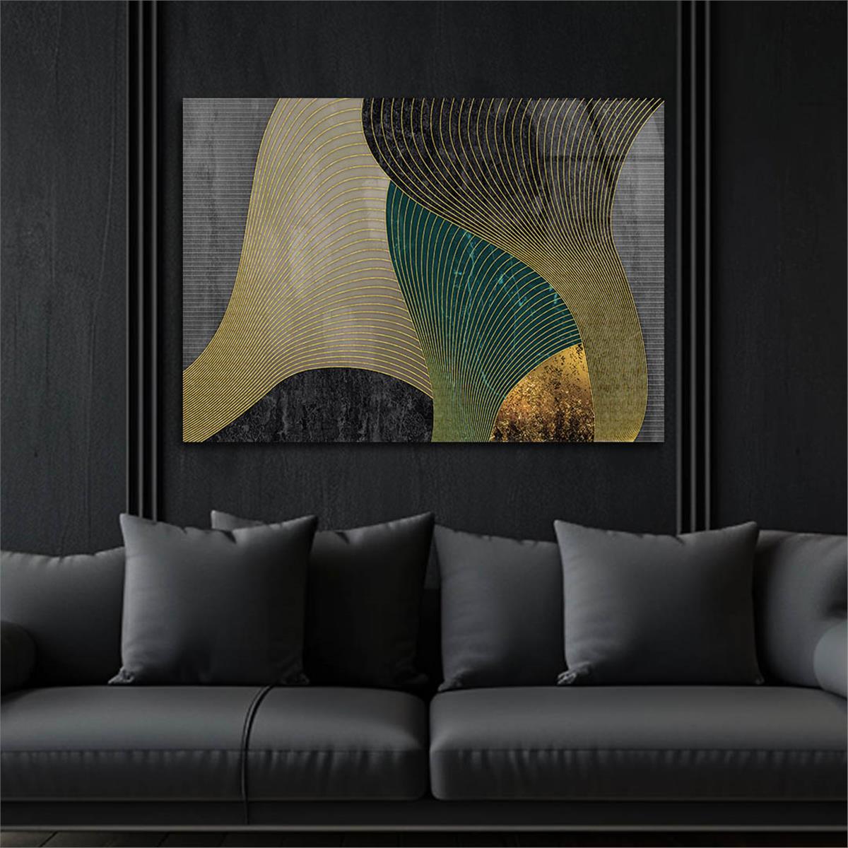 Horizontal Art-Themed Tempered Glass Wall Art 312