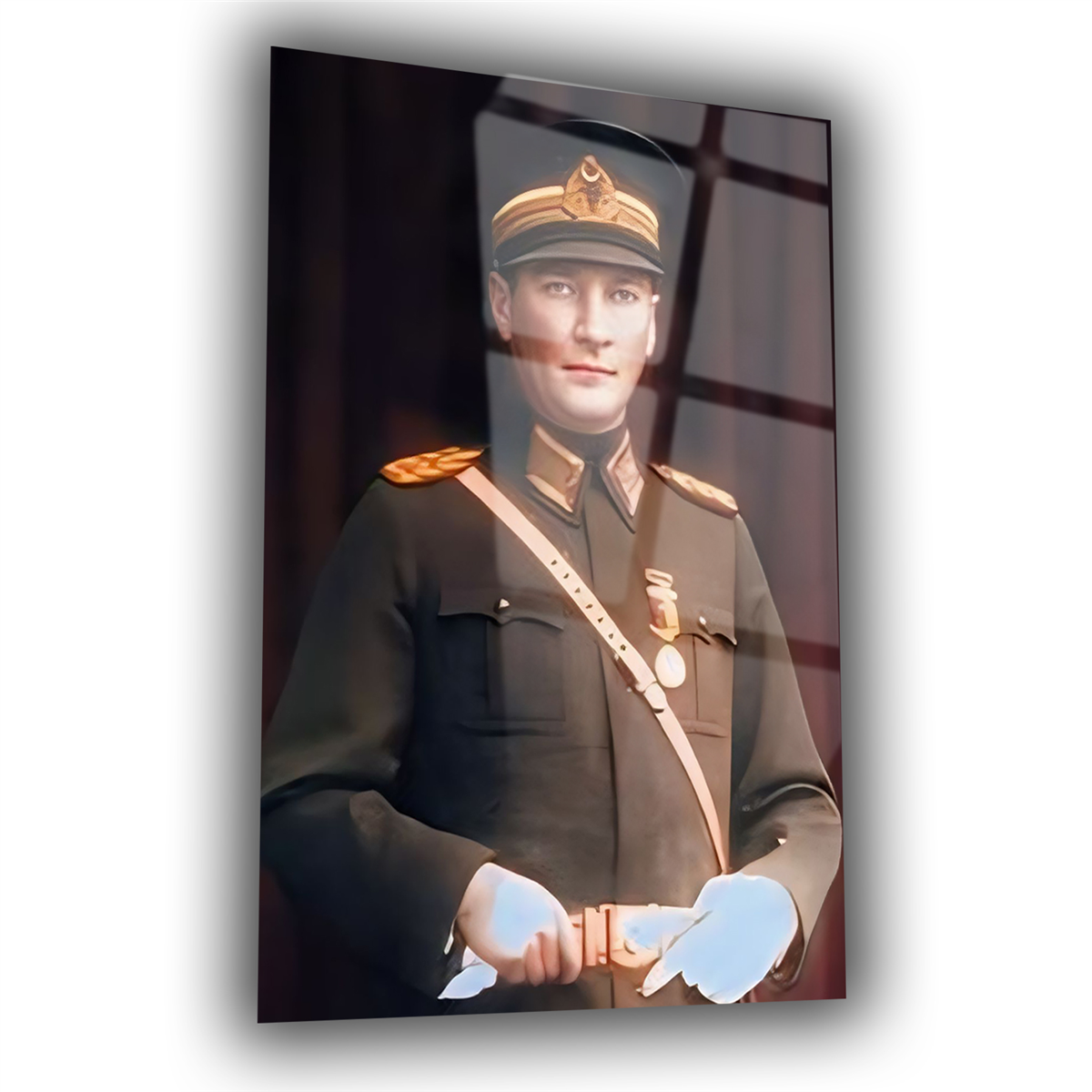 Dikey VatanTemalı Cam Tablo 212