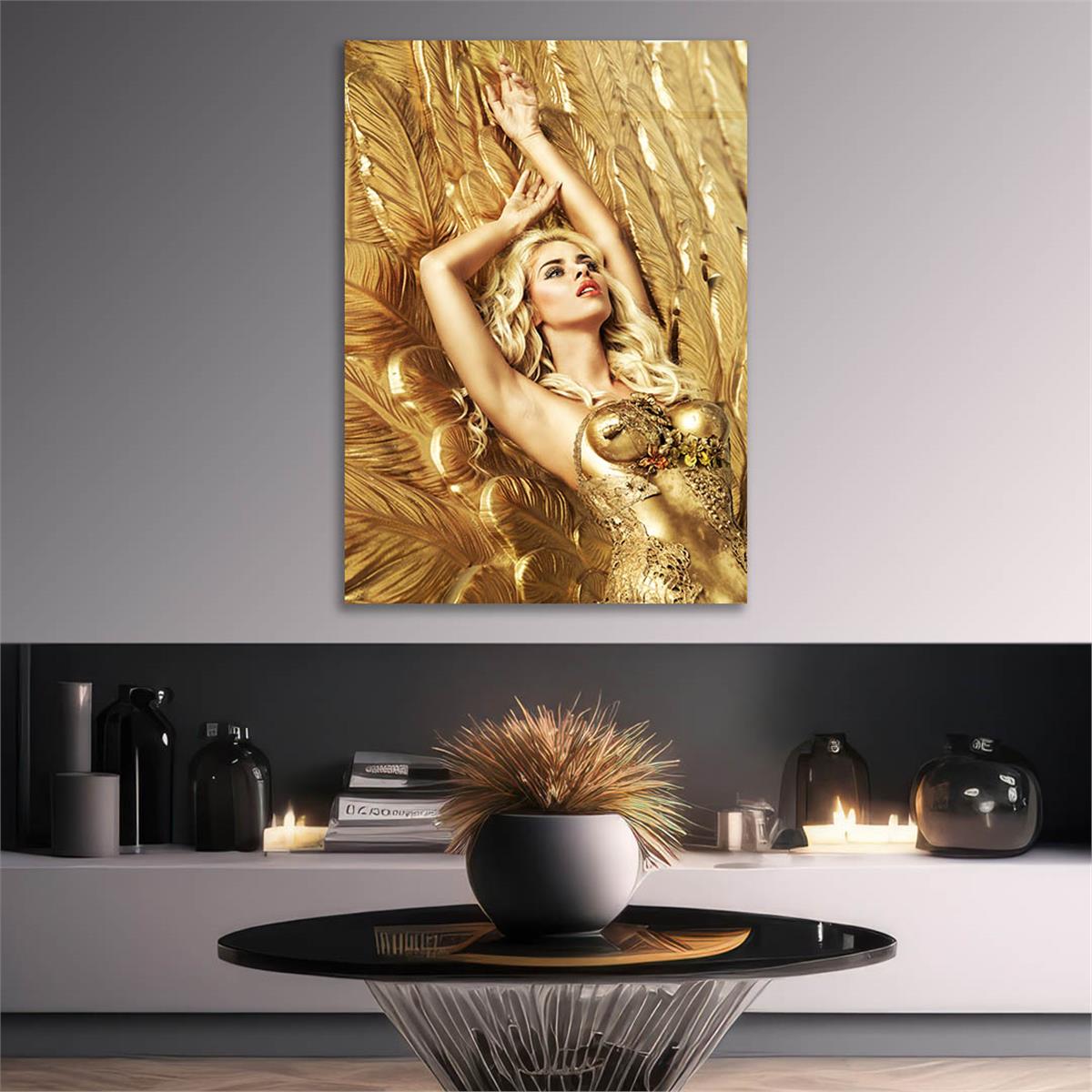 Kunst Thema auf bedrucktem Glas
