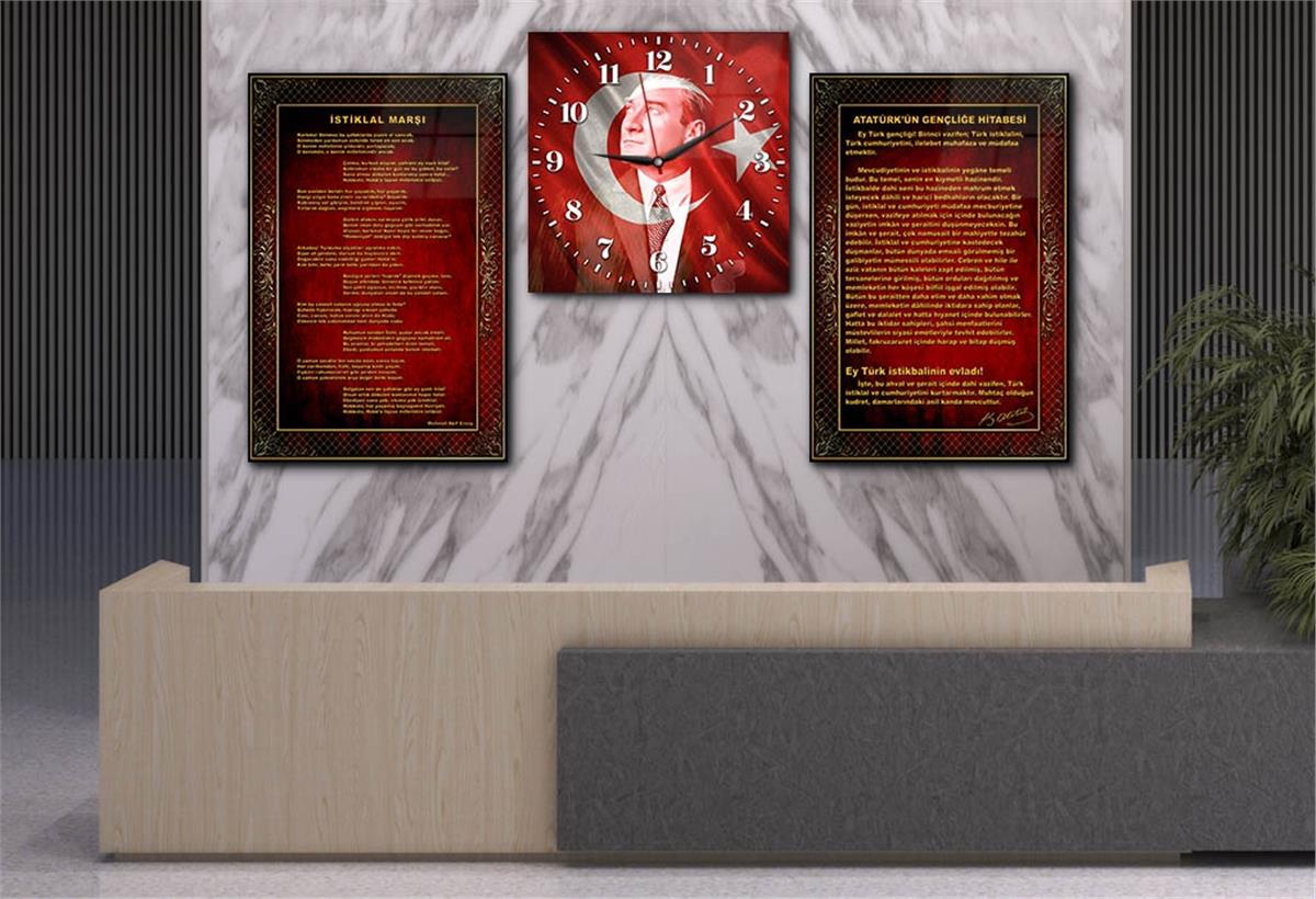 Vatan Temalı Saatli Set 050