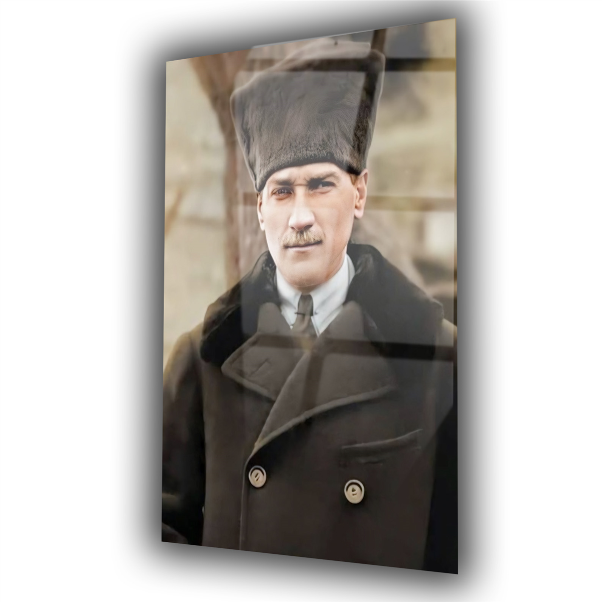Dikey VatanTemalı Cam Tablo 201