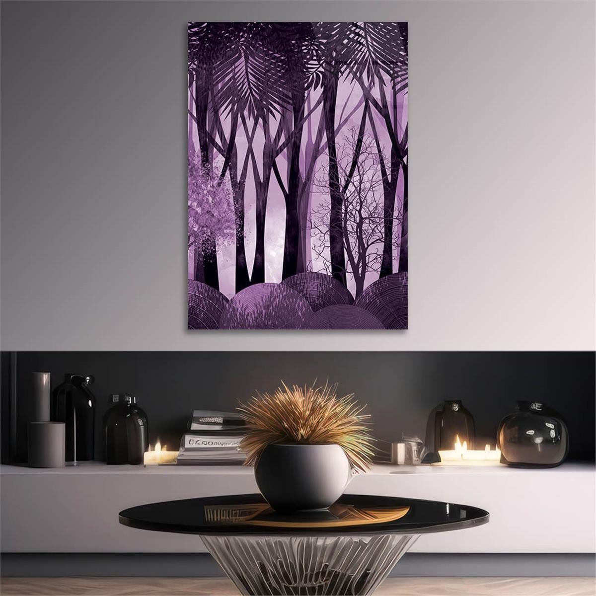 Vertical Tempered Glasss Wall Arts Art-Themed271