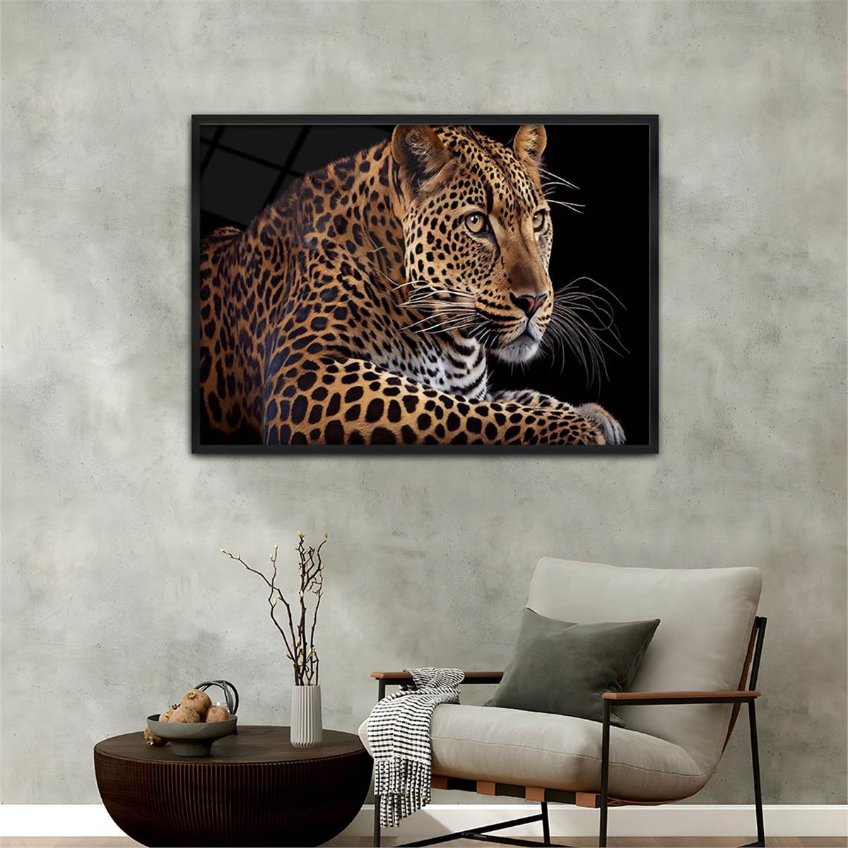 Aluminum-Framed Natured-Themed Tempered Glass Wall Art 183