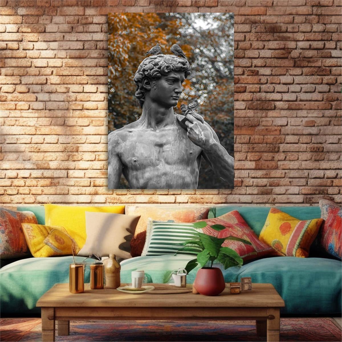 Kunst Thema auf bedrucktem Glas