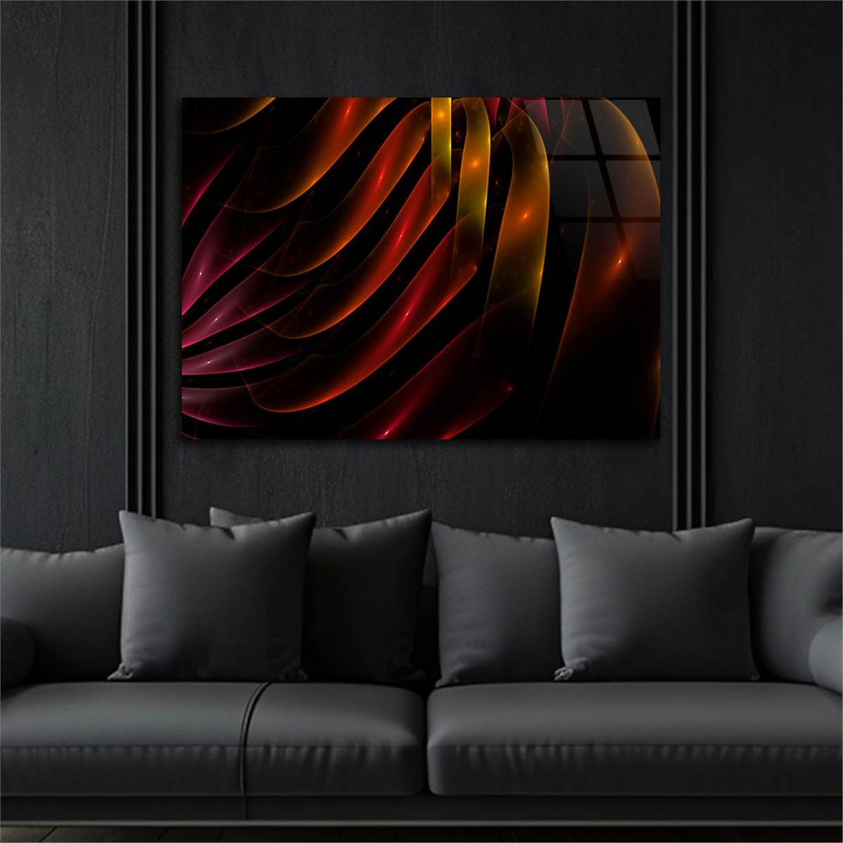 Horizontal Art-Themed Tempered Glass Wall Art 419