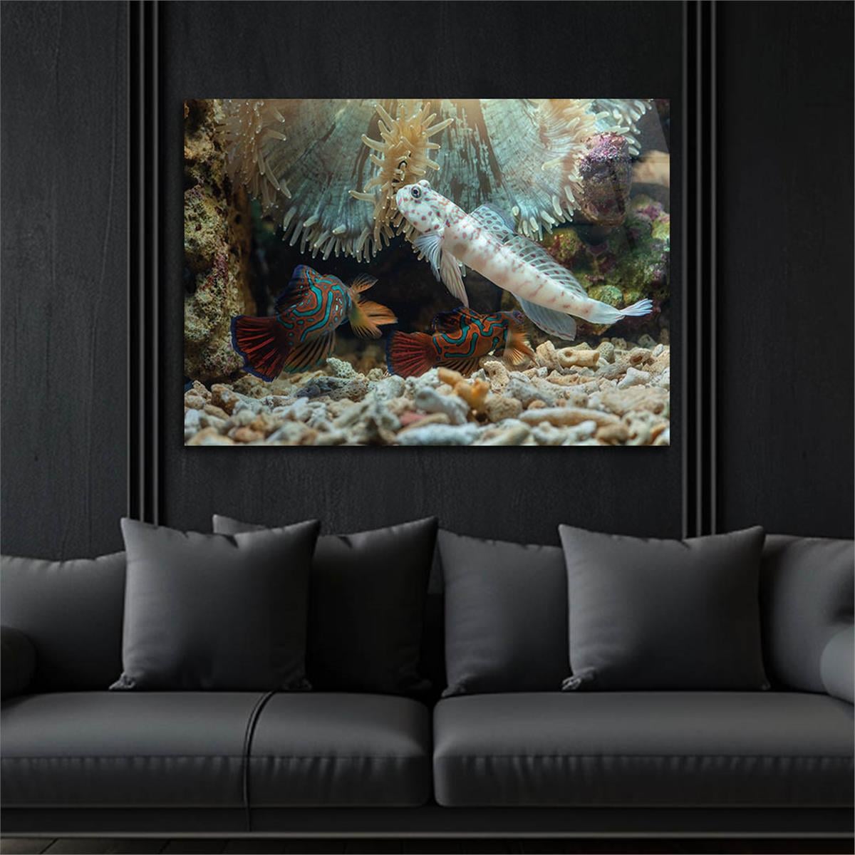 Horizontal Natured-Themed Tempered Glass Wall Art 314