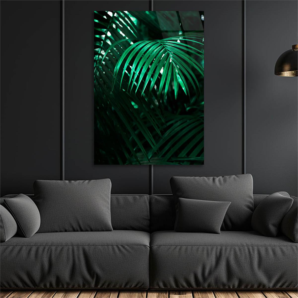 Dikey Sanat Temalı Cam Tablo 517