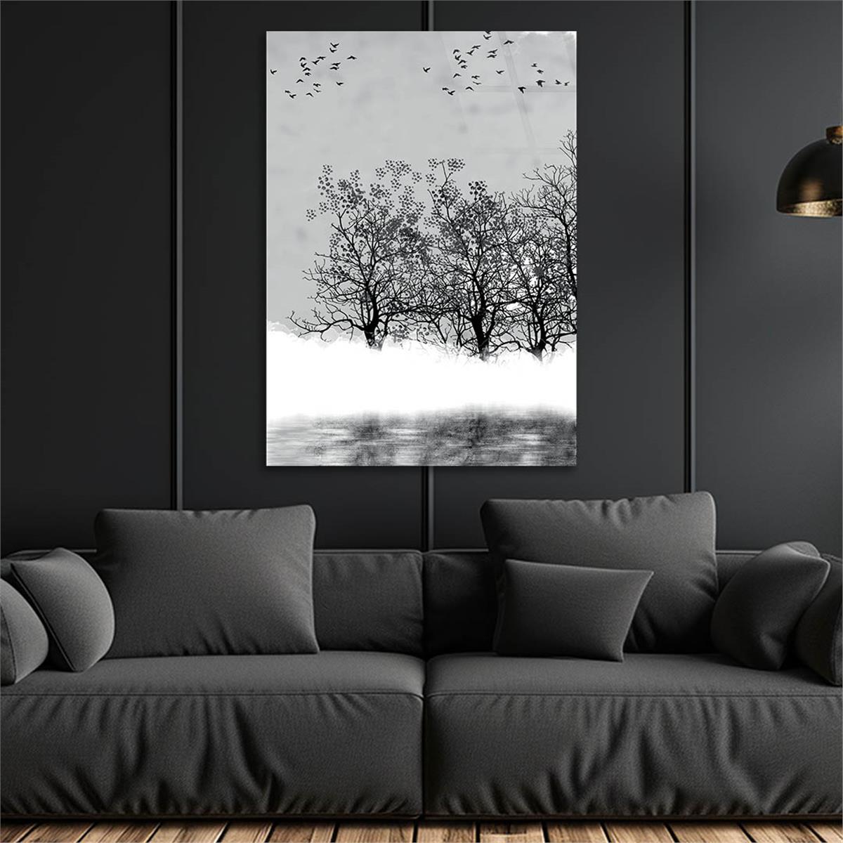 Kunst Thema auf bedrucktem Glas