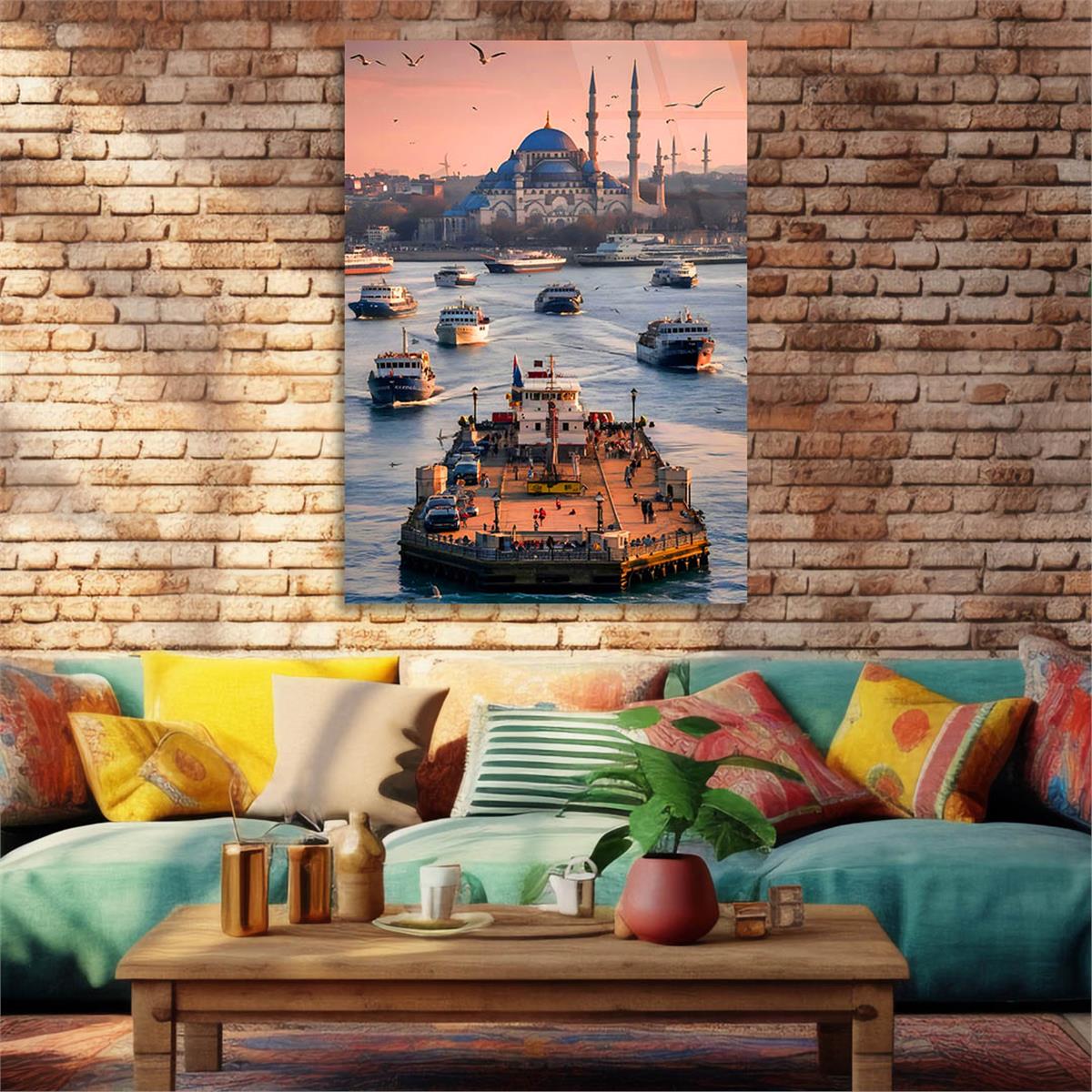 Dikey Dini Temalı Cam Tablo 290