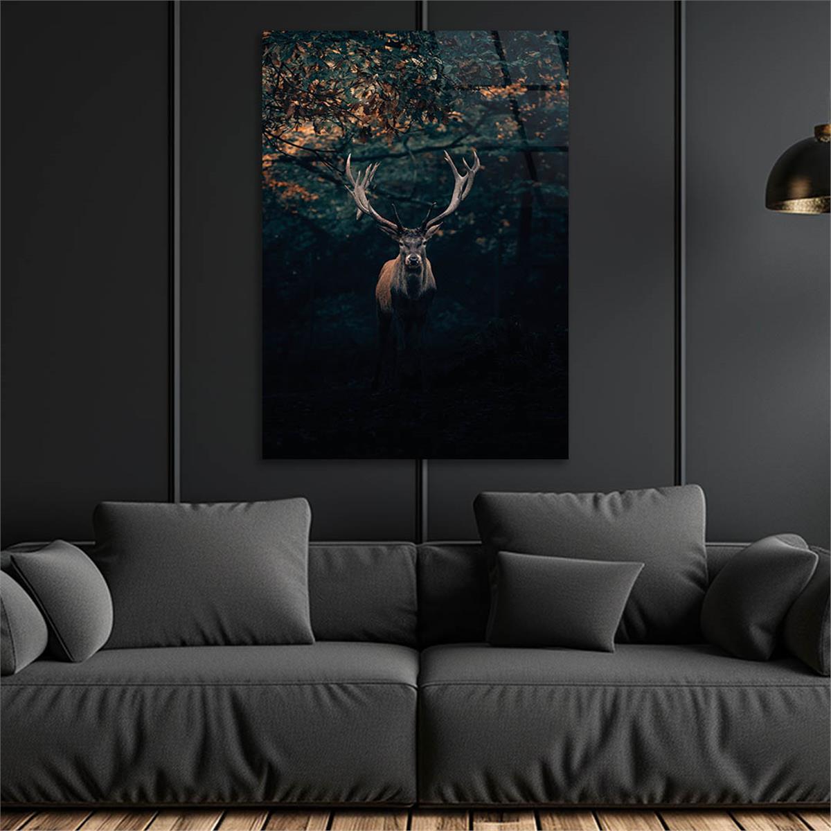 Dikey Doğa Temalı Cam Tablo 257