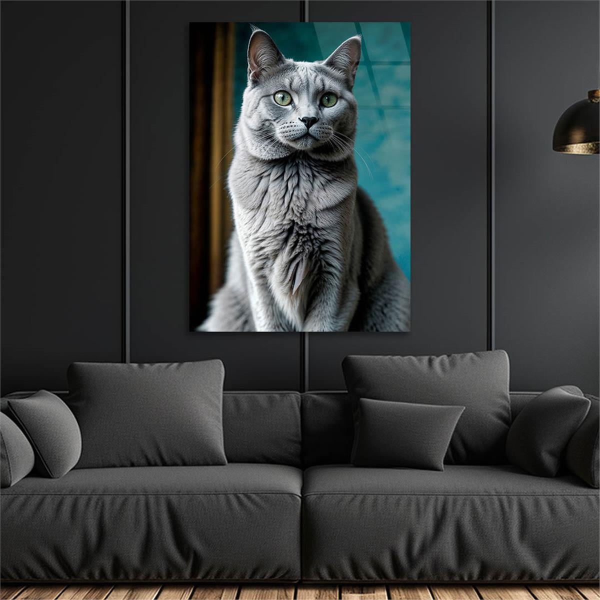 Dikey Doğa Temalı Cam Tablo 424
