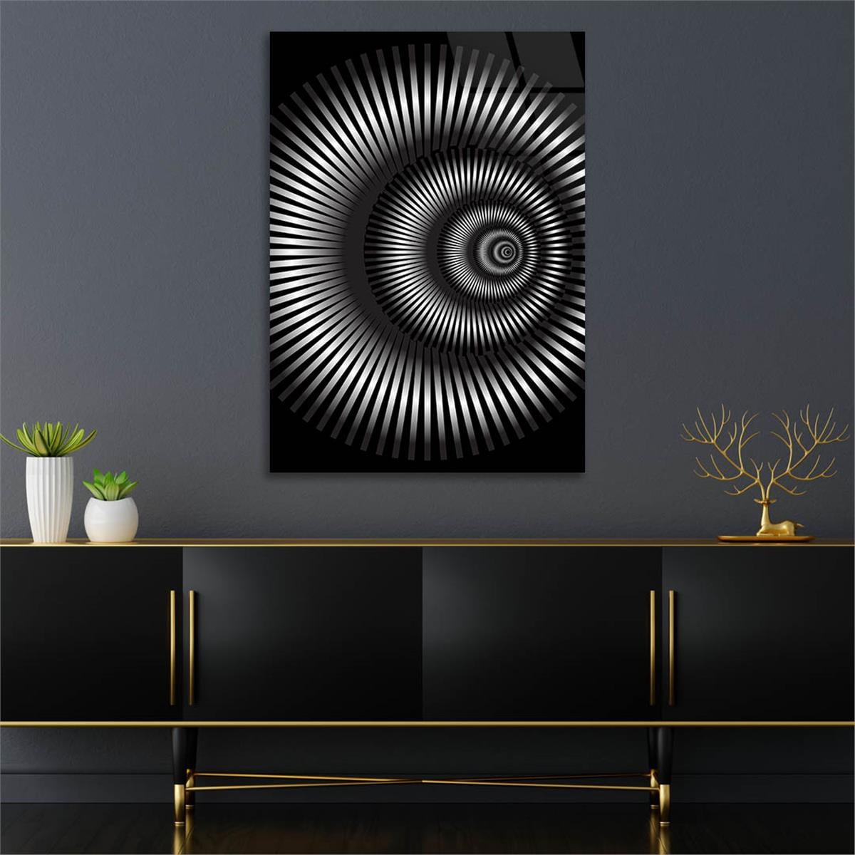 Kunst Thema auf bedrucktem Glas