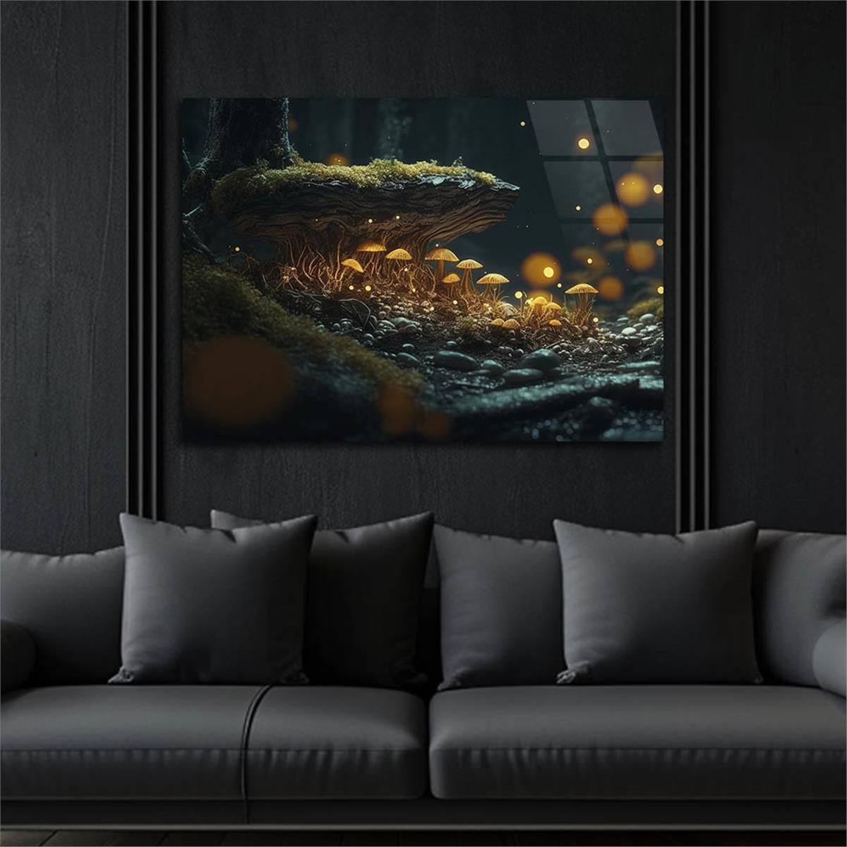 Horizontal Natured-Themed Tempered Glass Wall Art 317