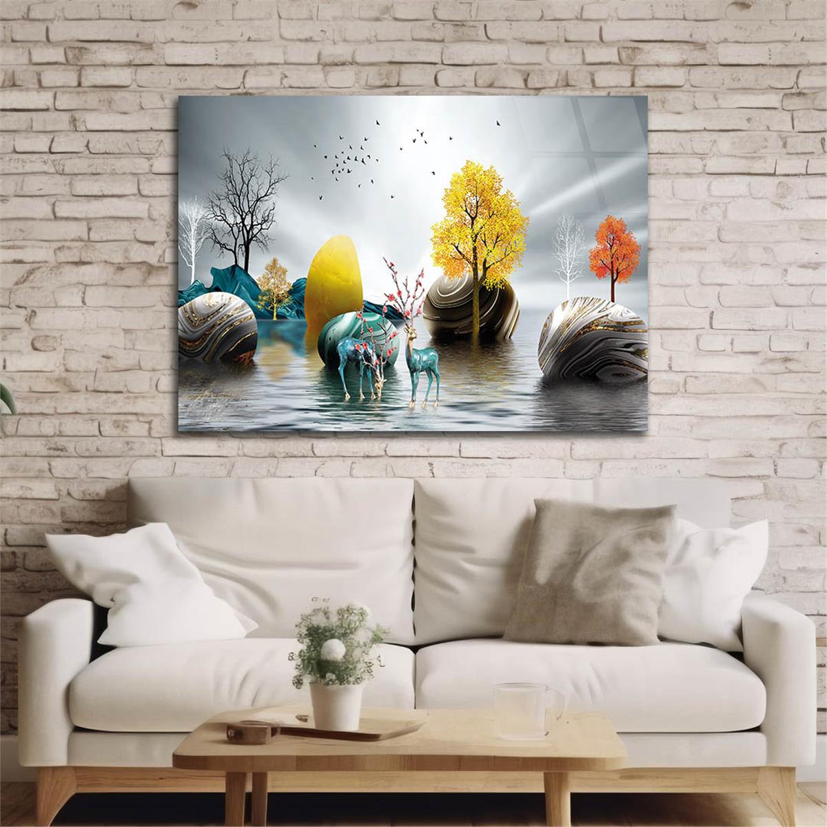 Tempered Glasss Wall Arts Art-Themed