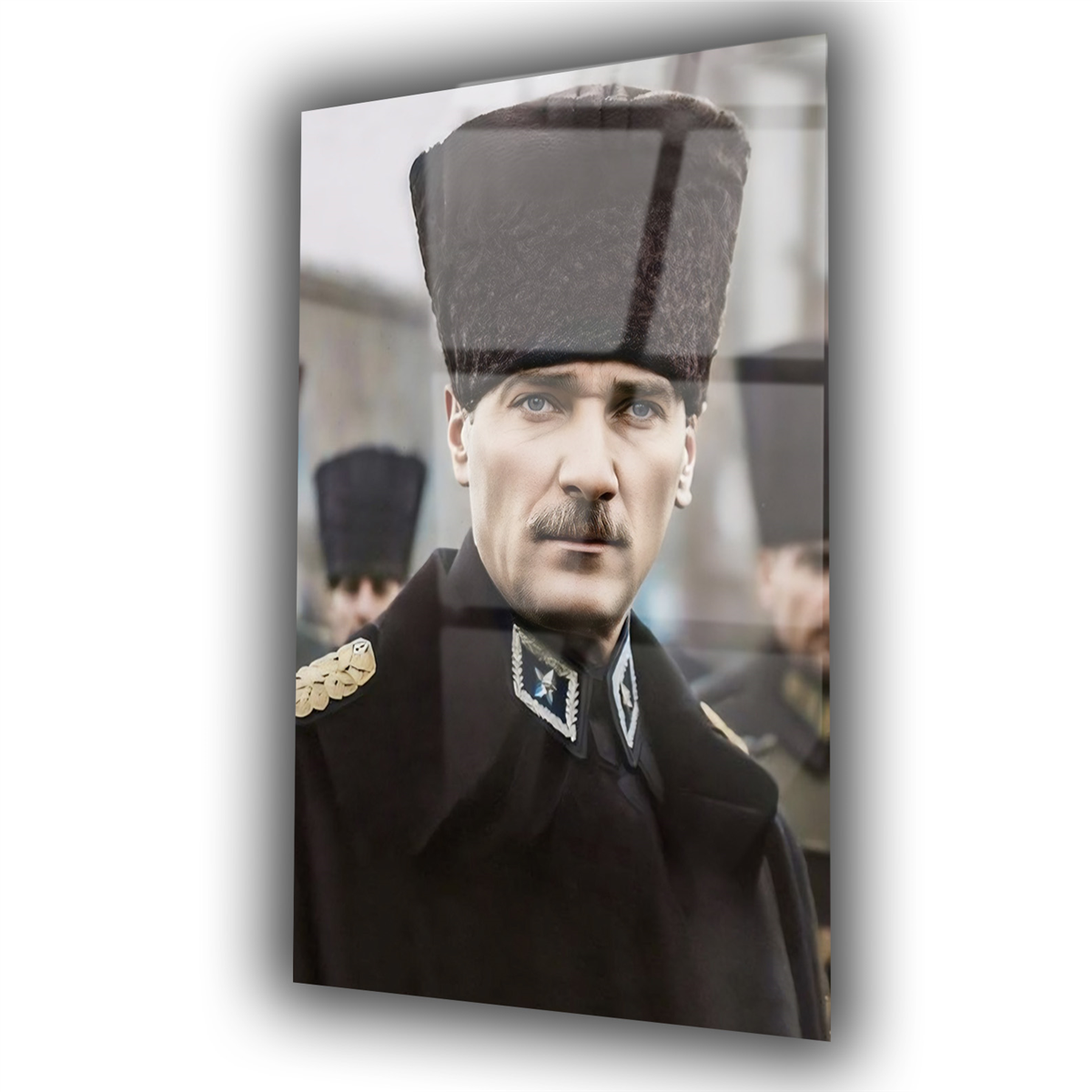 Dikey VatanTemalı Cam Tablo 203