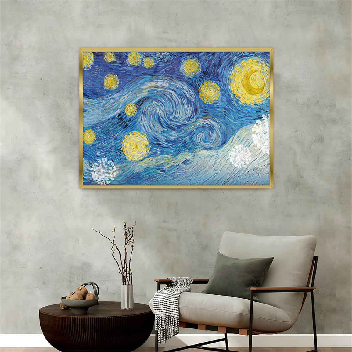 Aluminum-Framed Art-Themed Tempered Glass Wall Art 114