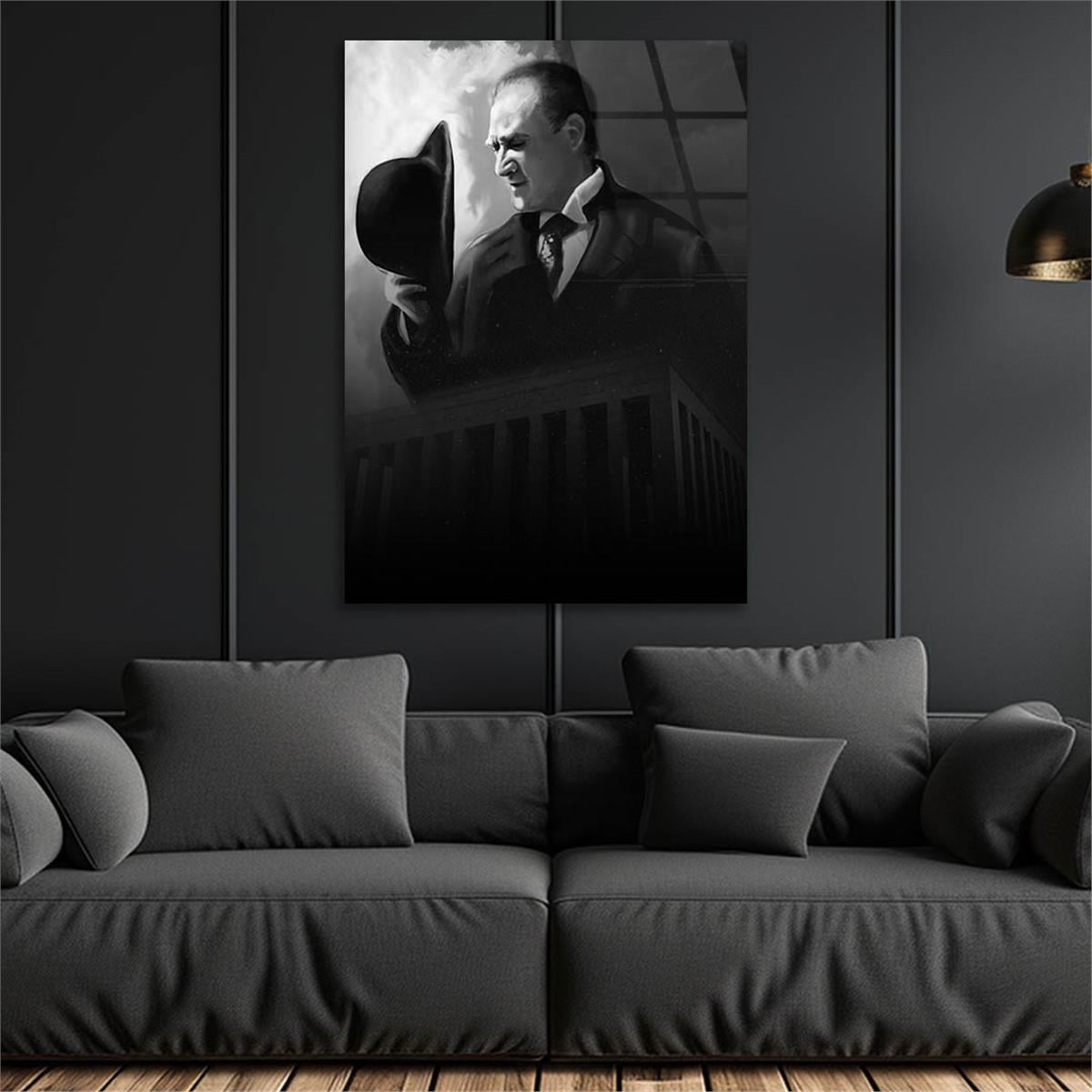 Dikey VatanTemalı Cam Tablo 177