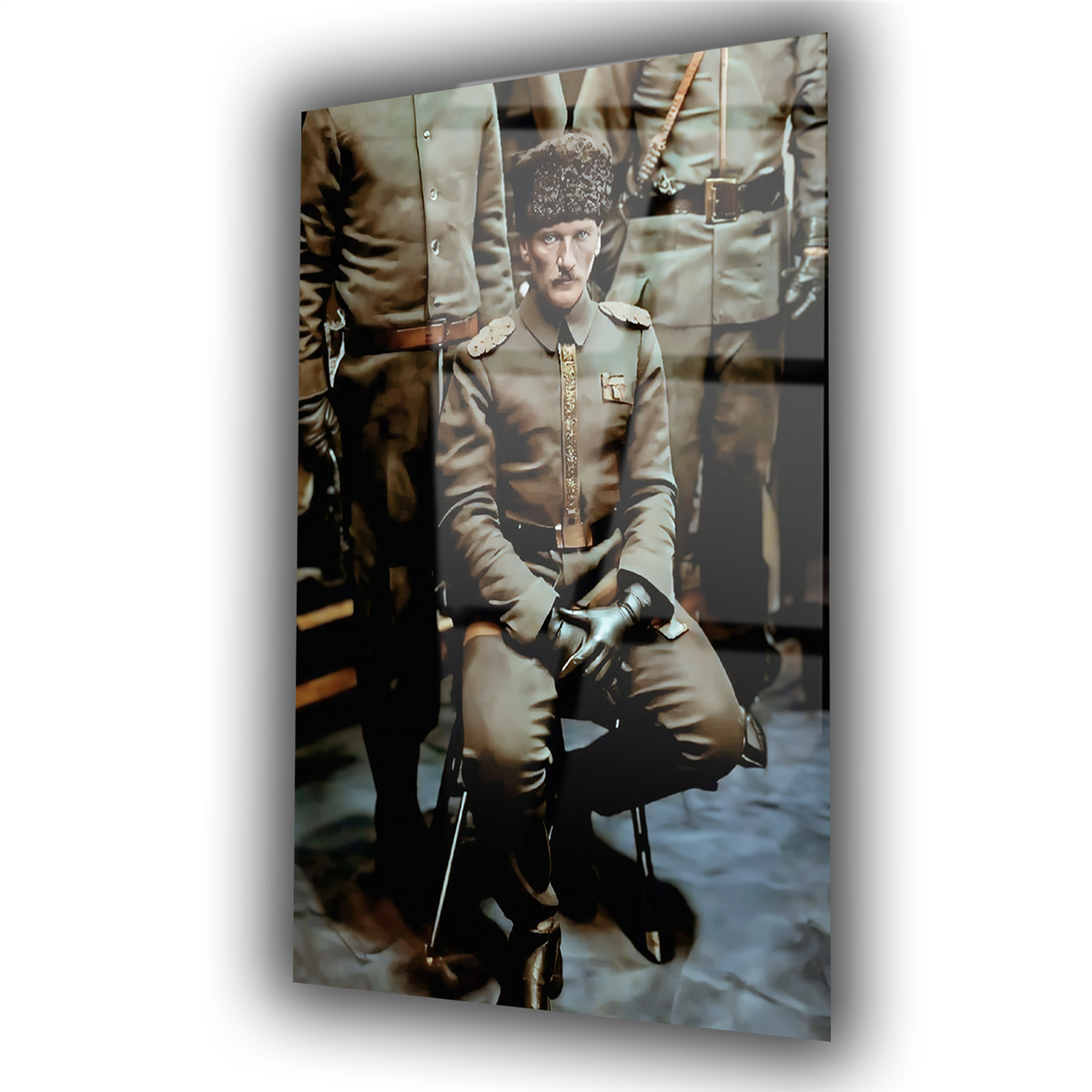 Dikey VatanTemalı Cam Tablo 284