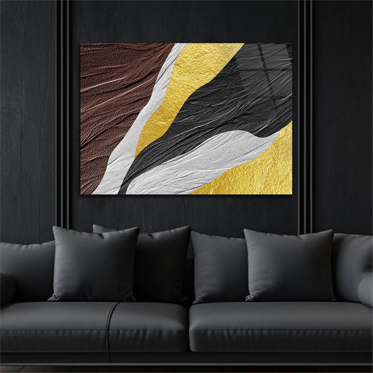 Horizontal Art-Themed Tempered Glass Wall Art 394