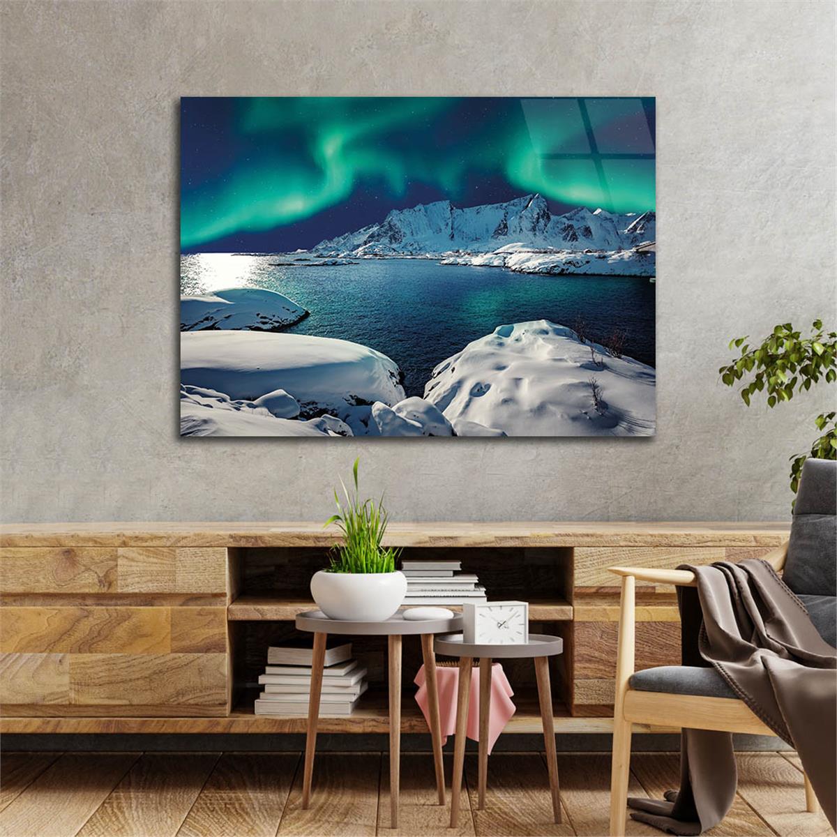 Tempered Glasss Wall Arts Natured-Themed